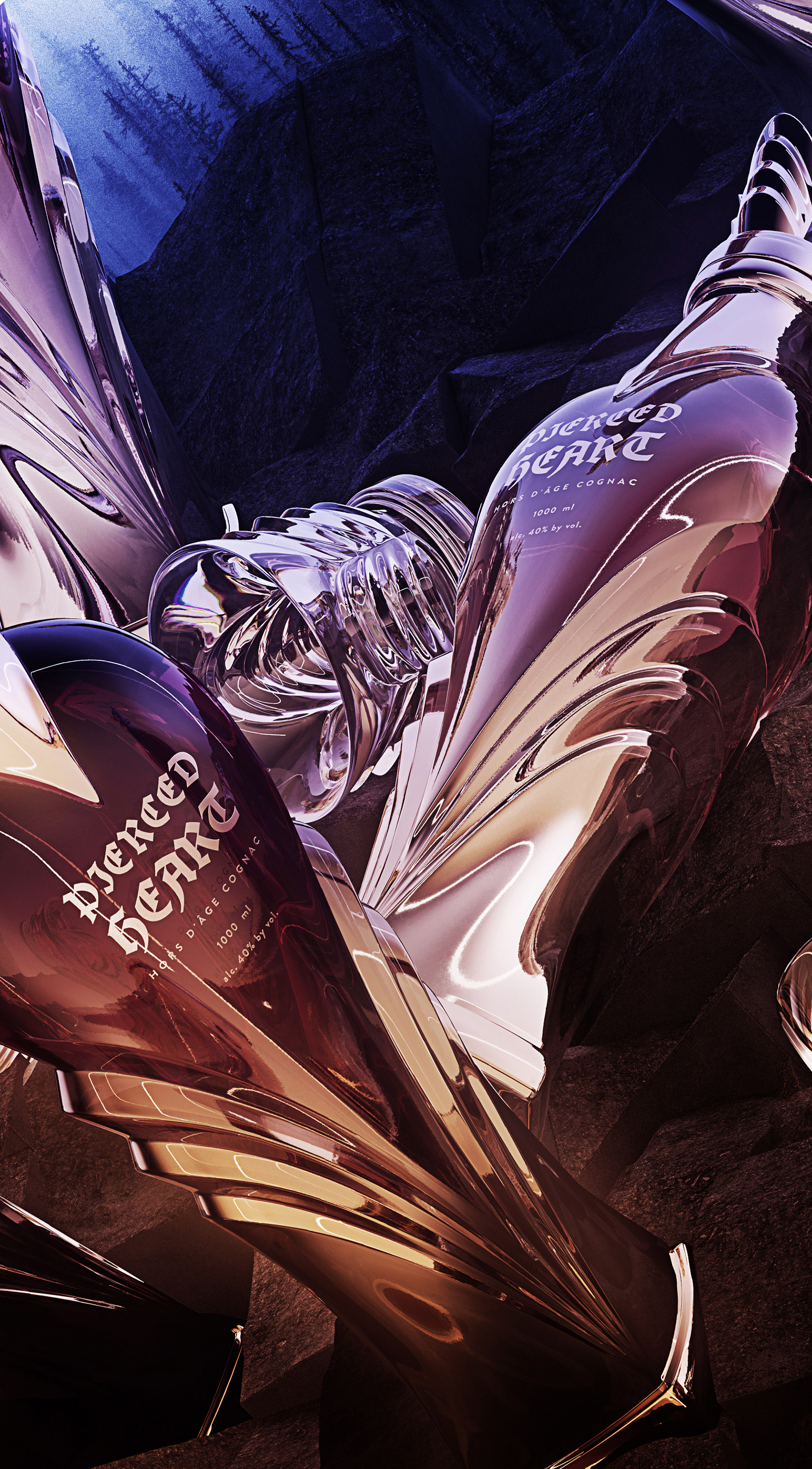 Wine bottle design，van Venkov，The wine bottle，high-end，product，