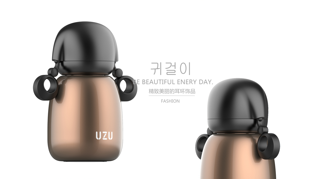 girl，Sweet，Earrings，Cup pot，