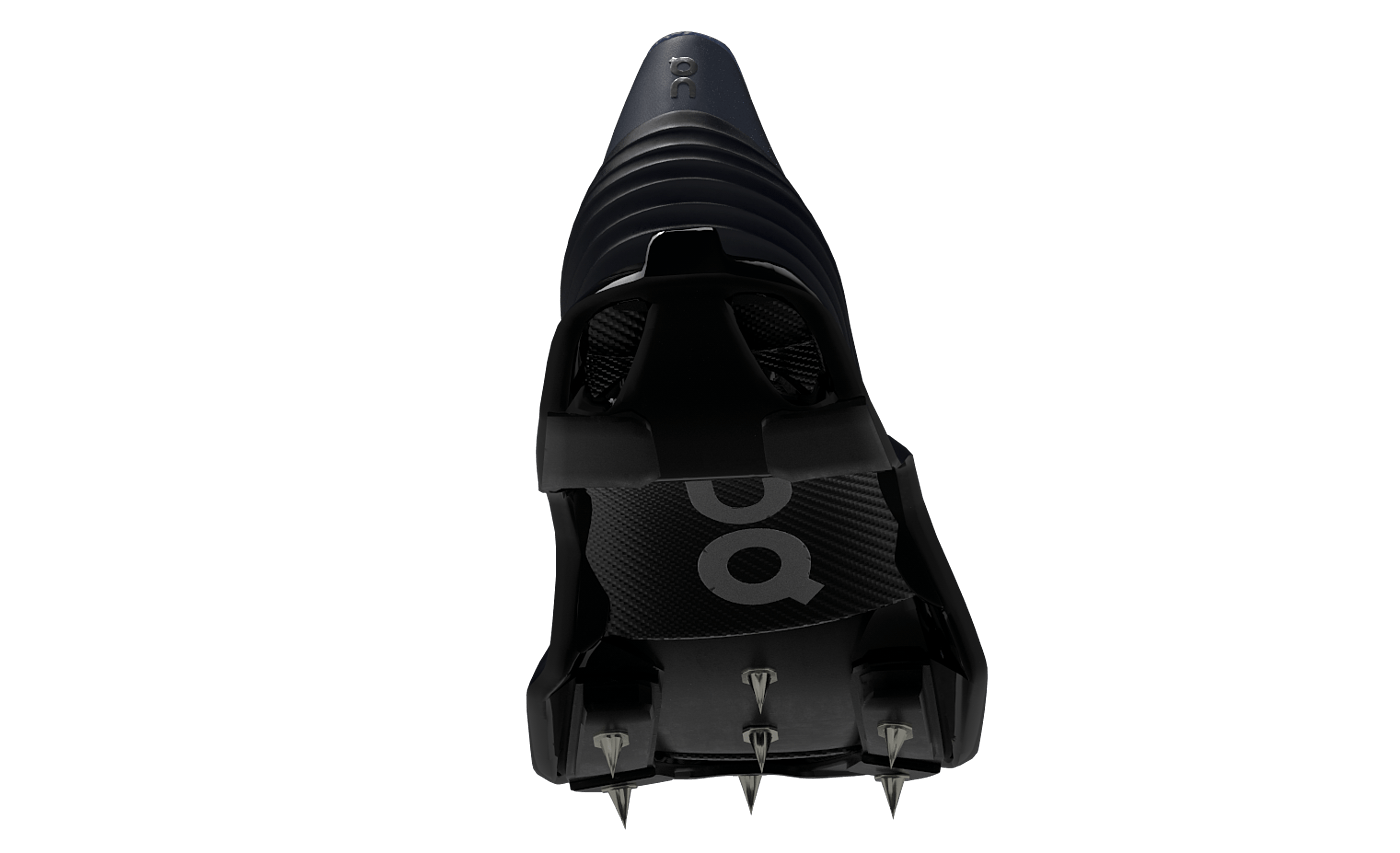black，Spiked shoes，Shoe design，ON Running，