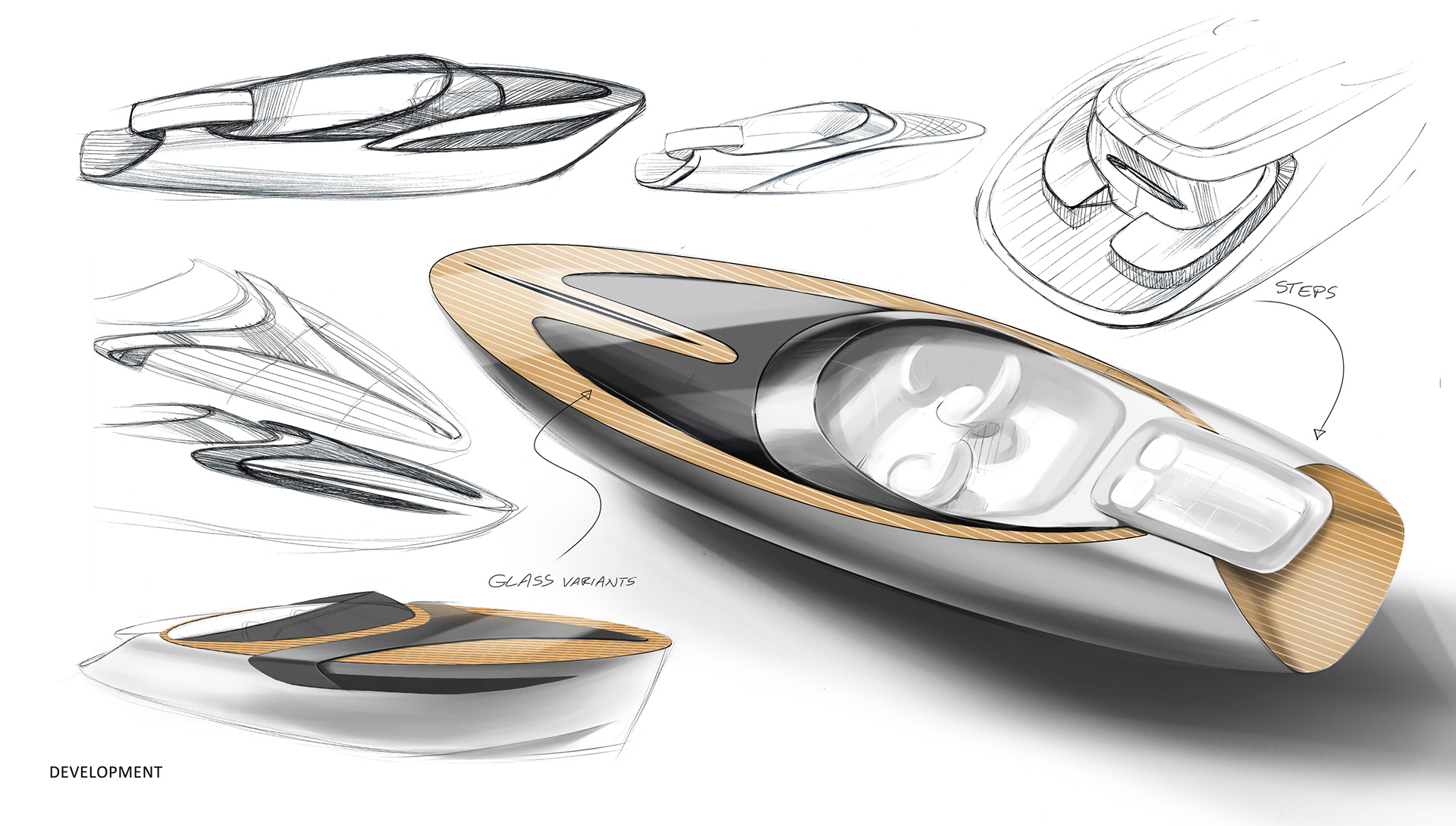 Yacht Design ，conceptual design，white，gules，Princess yacht concept，Ballerina，