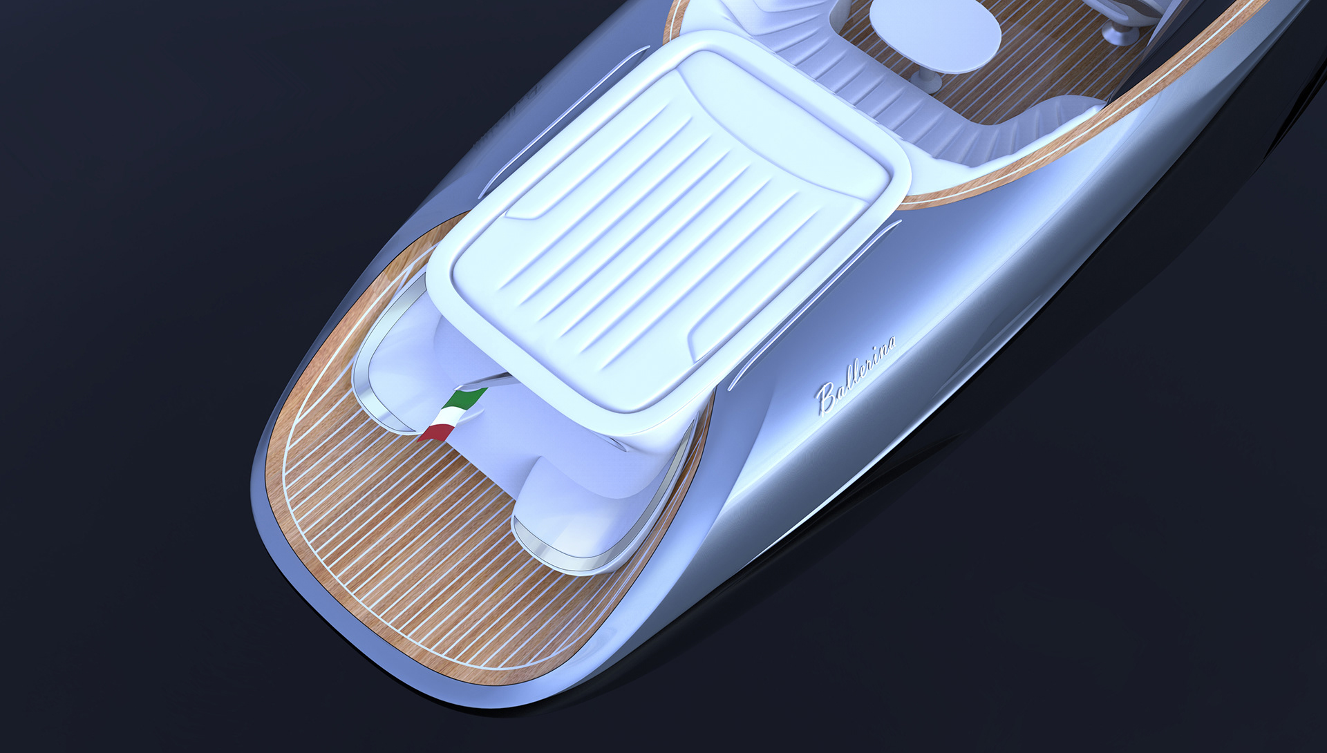 Yacht Design ，conceptual design，white，gules，Princess yacht concept，Ballerina，
