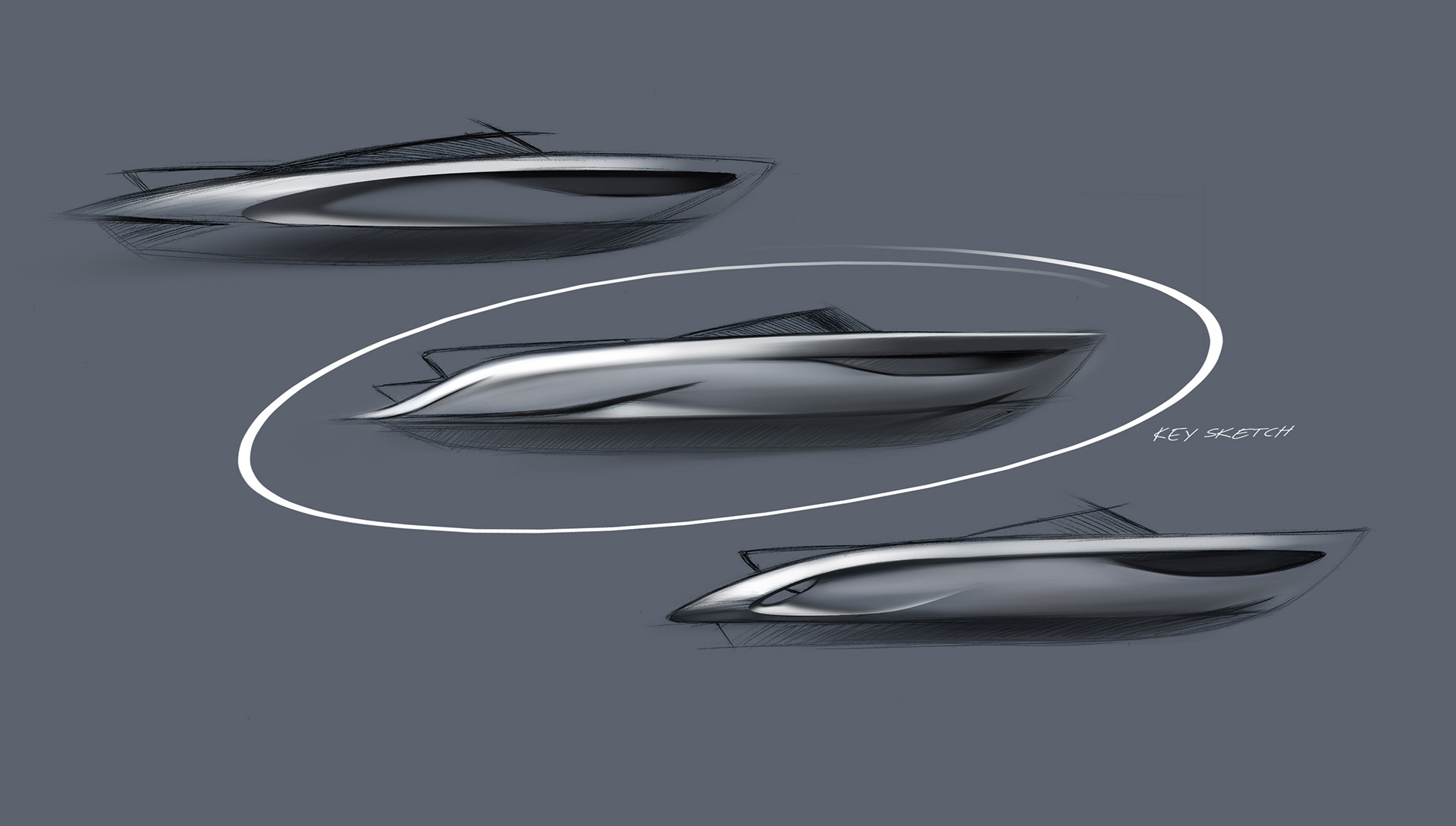 Yacht Design ，conceptual design，white，gules，Princess yacht concept，Ballerina，