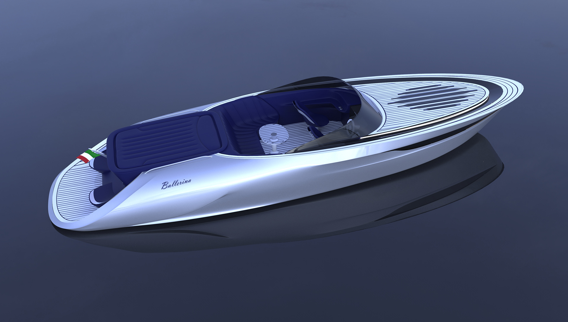 Yacht Design ，conceptual design，white，gules，Princess yacht concept，Ballerina，