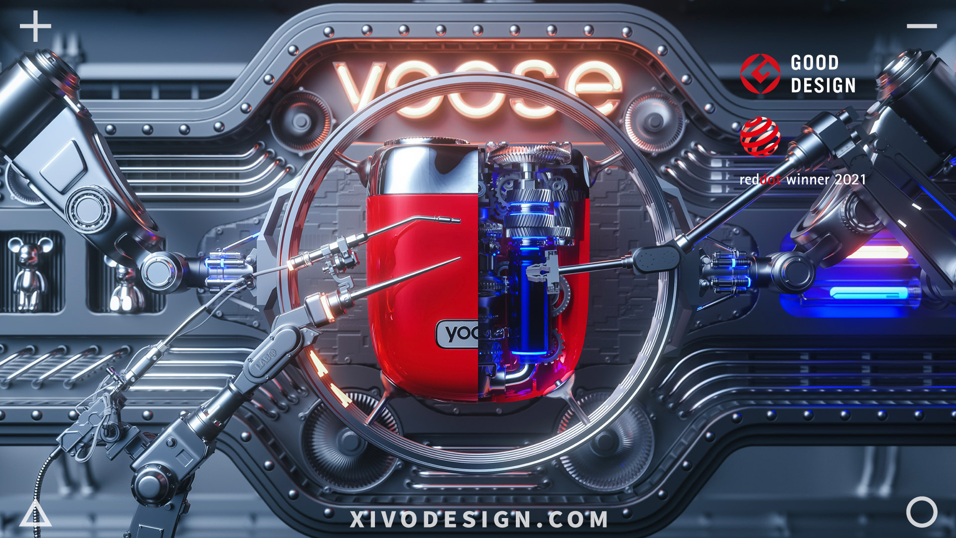 2021 red dot product design award，YOOSE MINI，razor，kirsite，