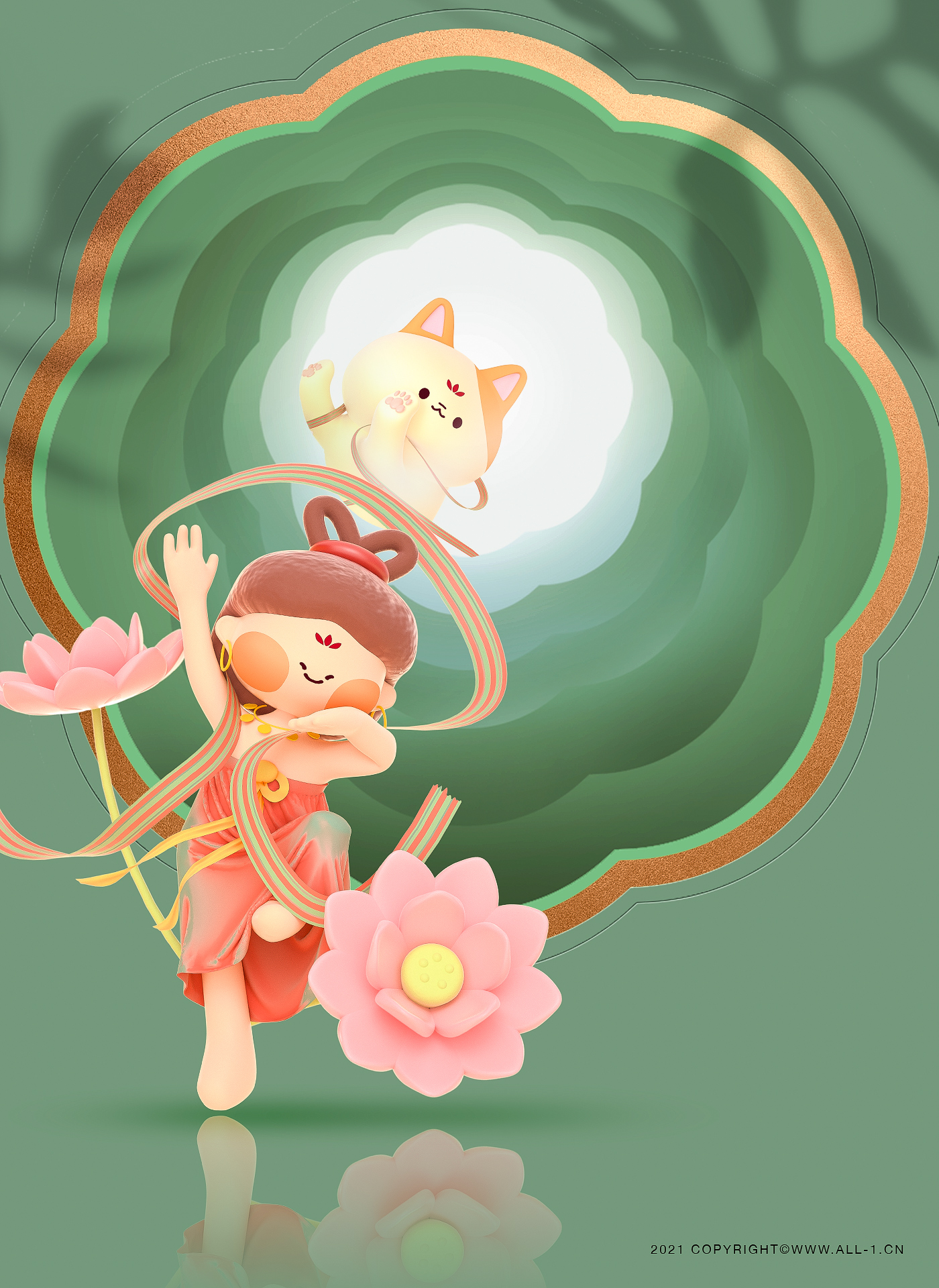 Cartoon design，c4d，Cultural and creative products，