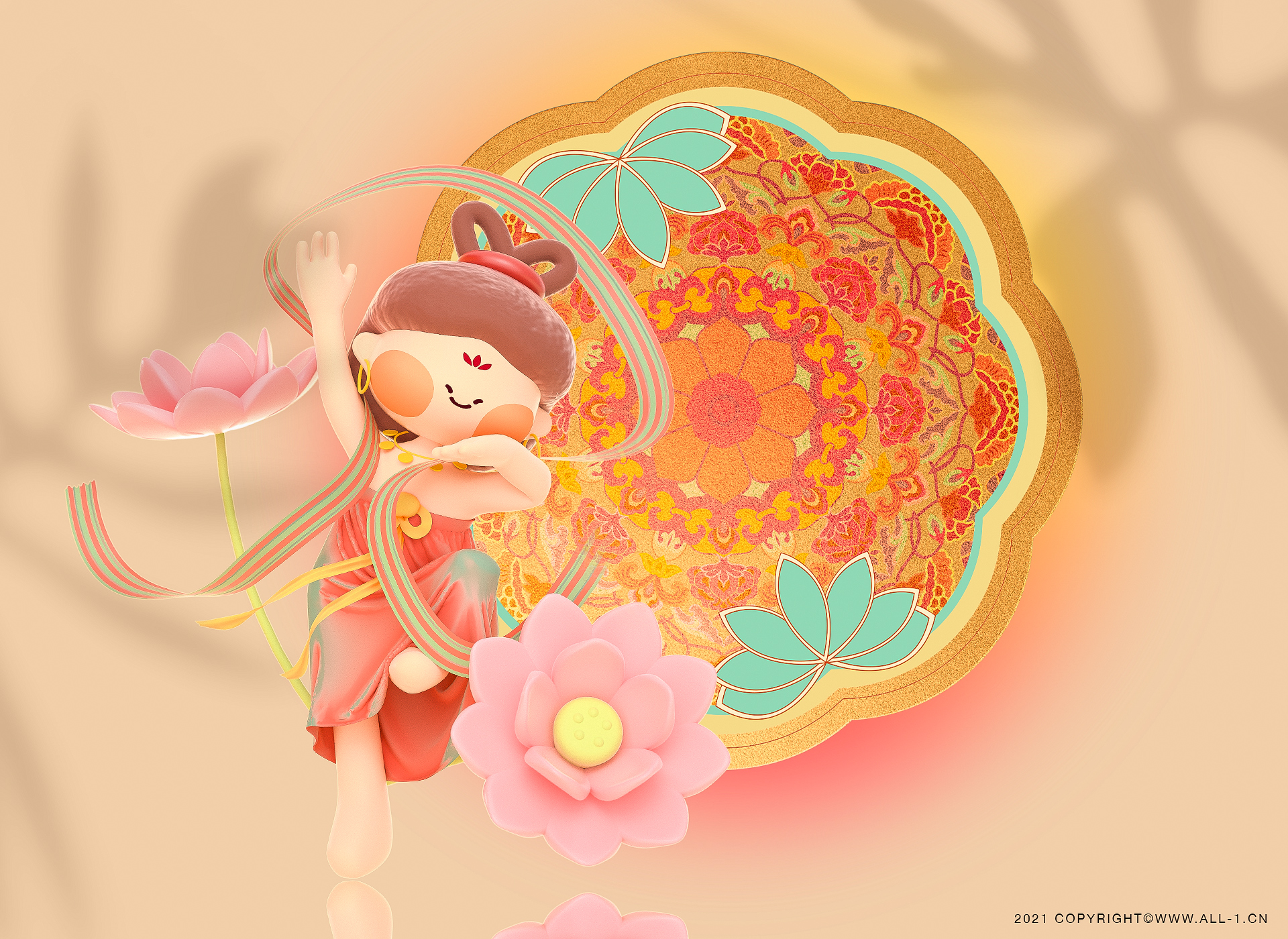 Cartoon design，c4d，Cultural and creative products，