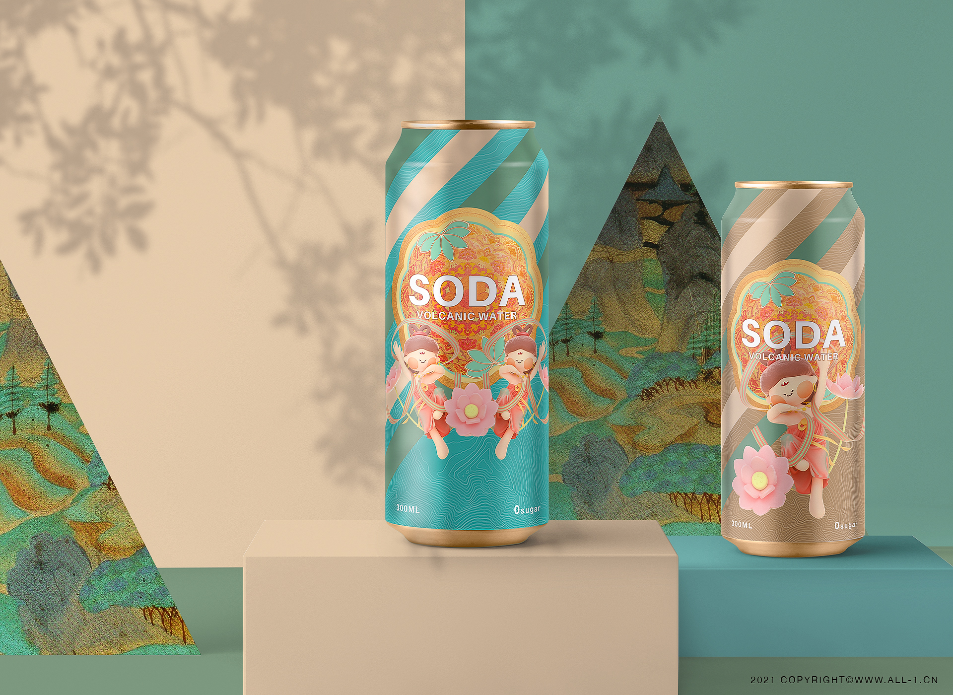 Cartoon design，c4d，Cultural and creative products，