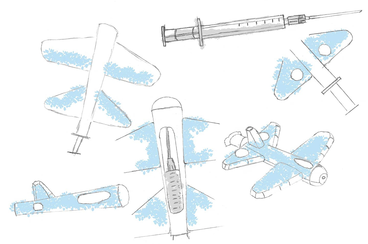 Needle sleeve，children，shape，