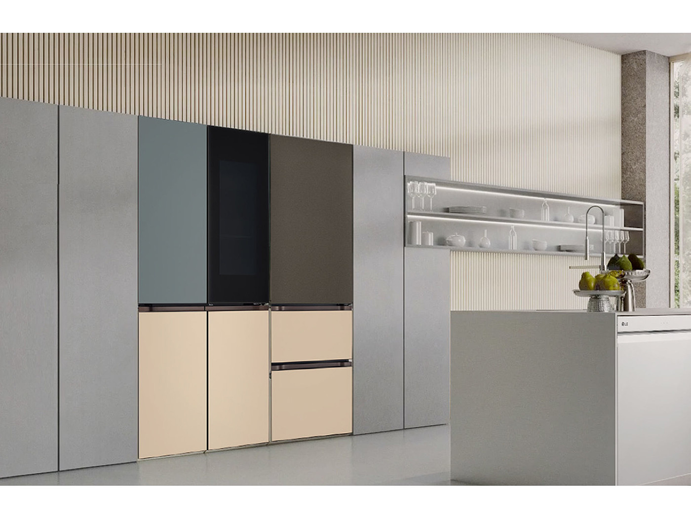 Haier，Refrigerator，Multi door，2021 red dot product design award，