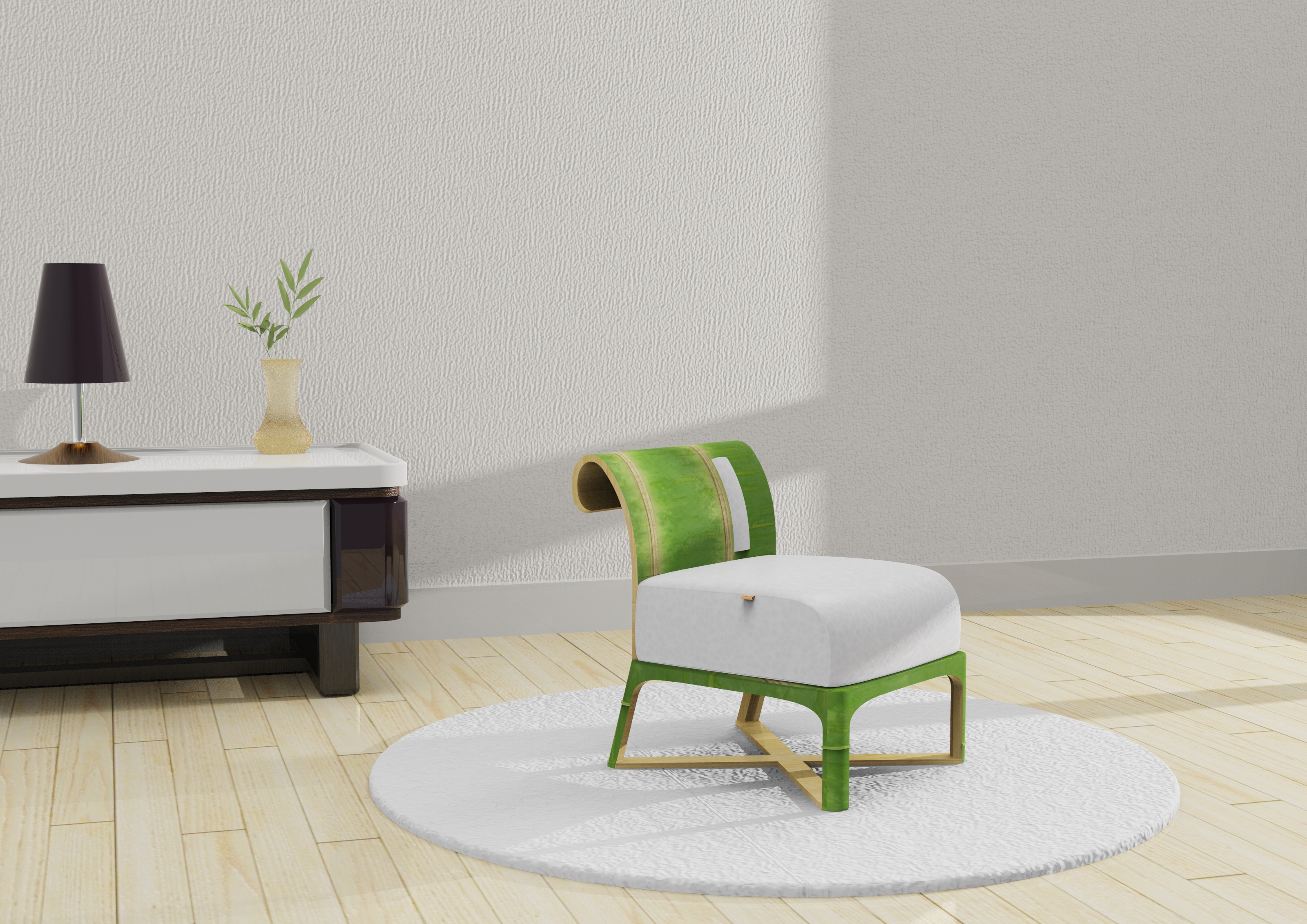 furniture，bamboo，Stool ，