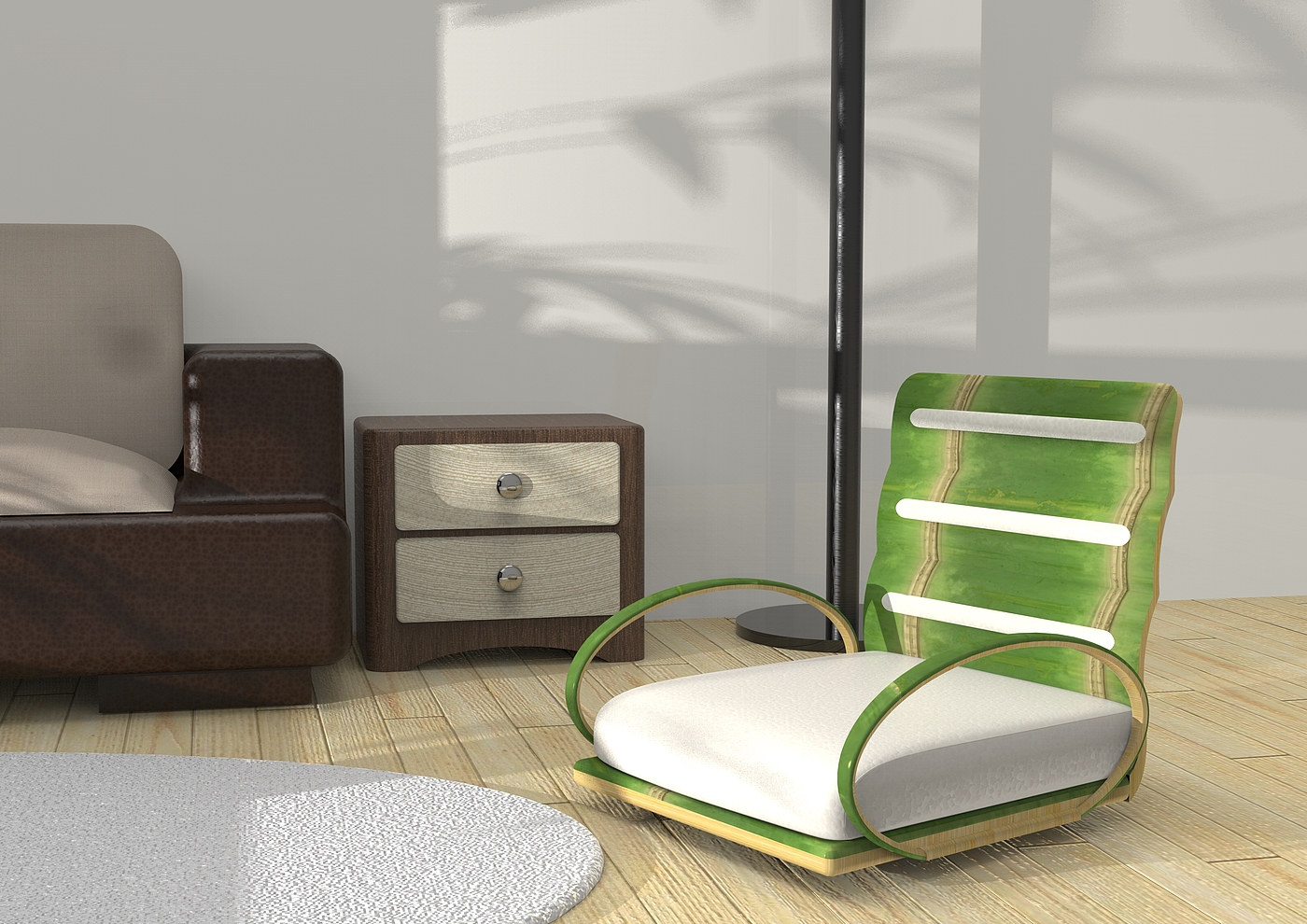 furniture，bamboo，Stool ，