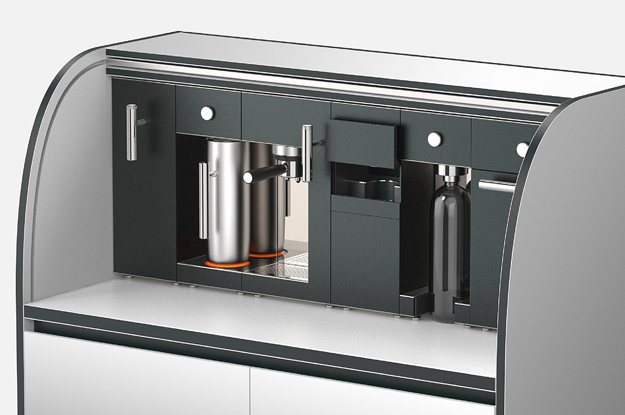 Coffee machine，modularization，Combined equipment，