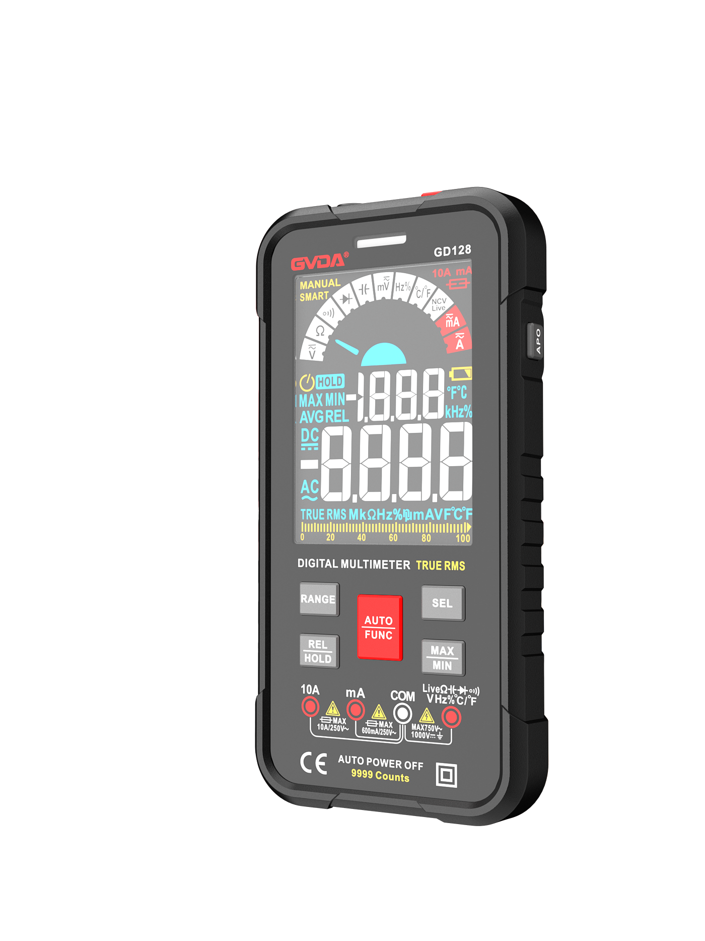 Large screen ultra-thin intelligent multimeter，