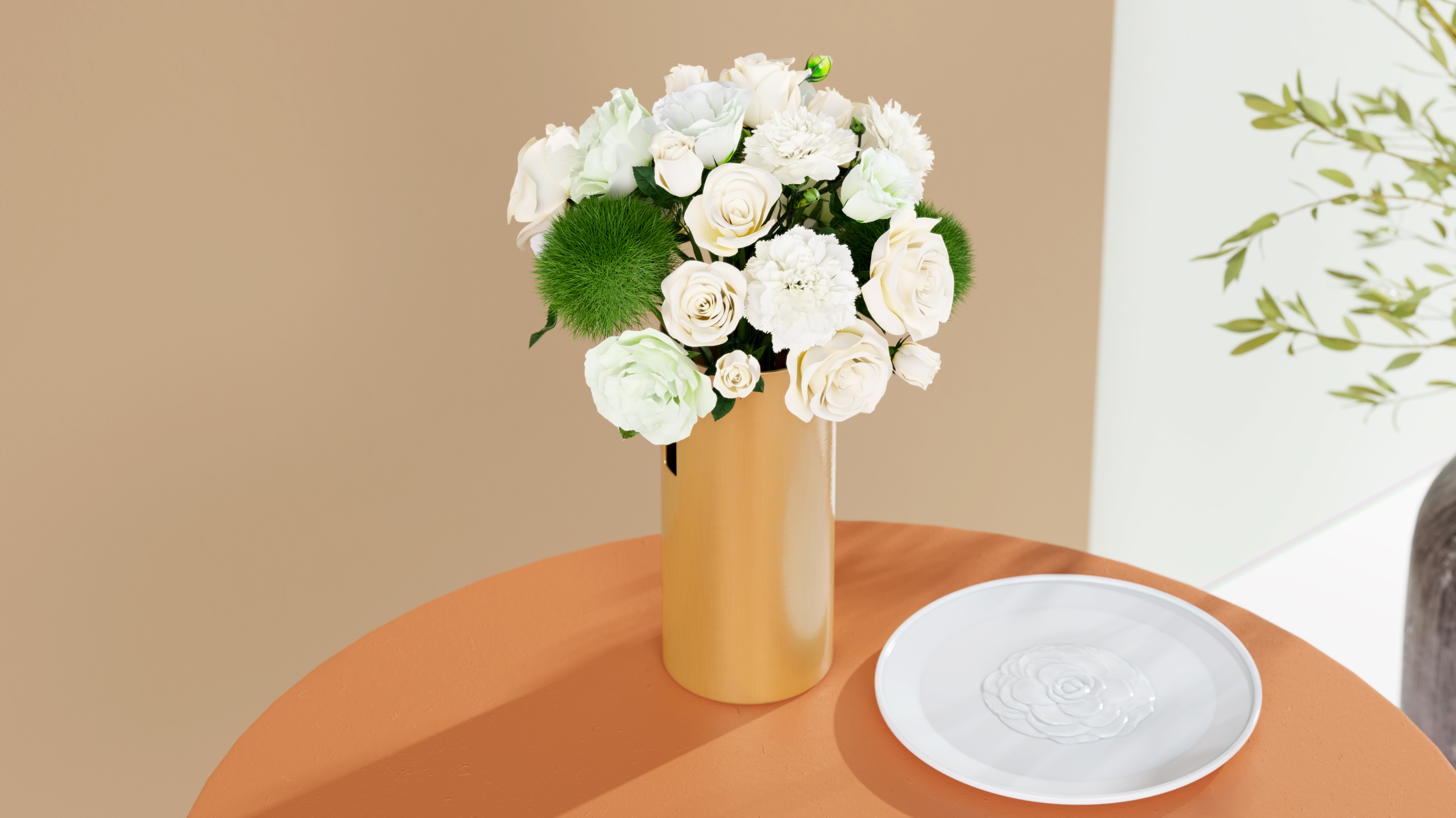 Mid-autumn Festival，Floral apparatus，Moon Cake，Gift box，