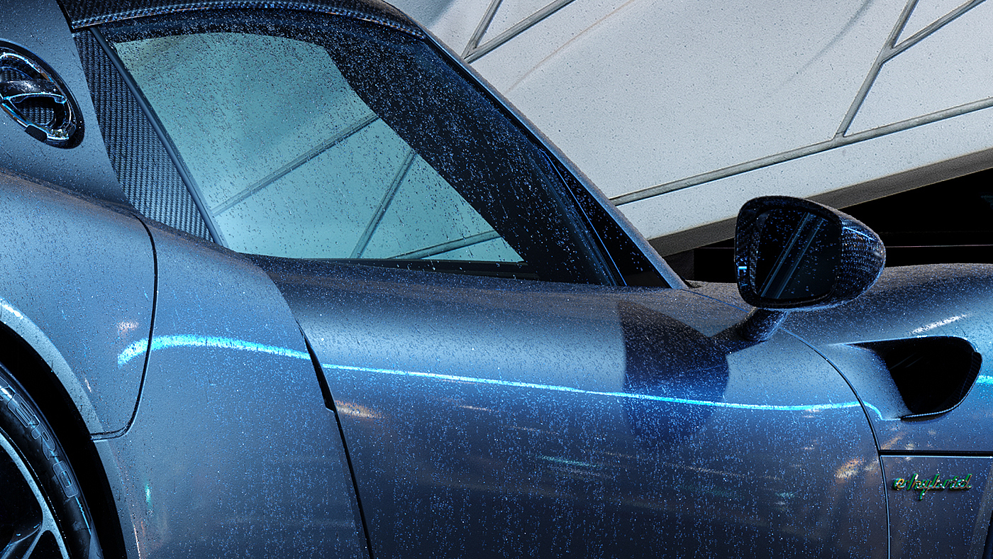 blue，Luxury car，automobile，918 Spiders，Porsche，