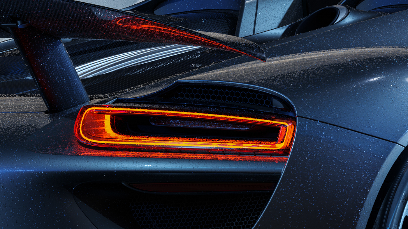 blue，Luxury car，automobile，918 Spiders，Porsche，