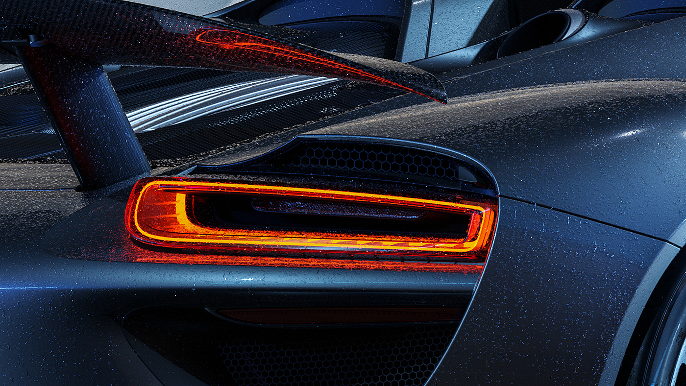 blue，Luxury car，automobile，918 Spiders，Porsche，