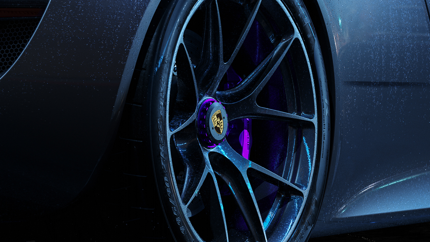 blue，Luxury car，automobile，918 Spiders，Porsche，