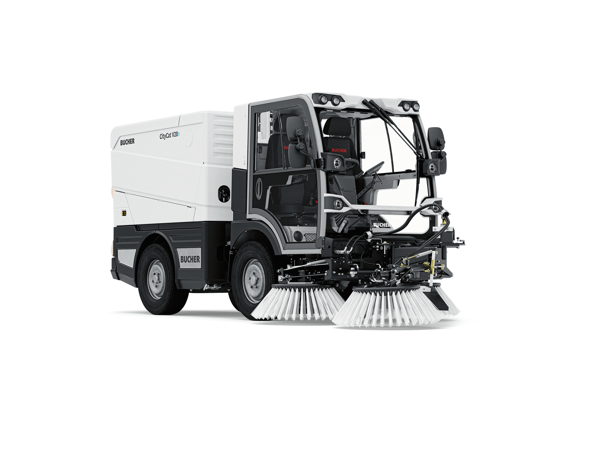 Compact electric sweeper，vehicle，Bucher CityCat V20e，2021 red dot product design award，