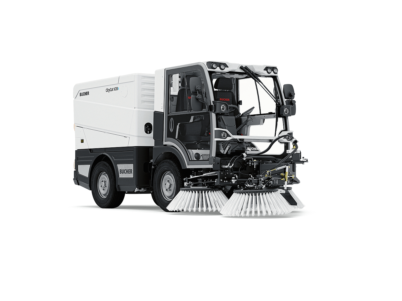 Compact electric sweeper，vehicle，Bucher CityCat V20e，2021 red dot product design award，