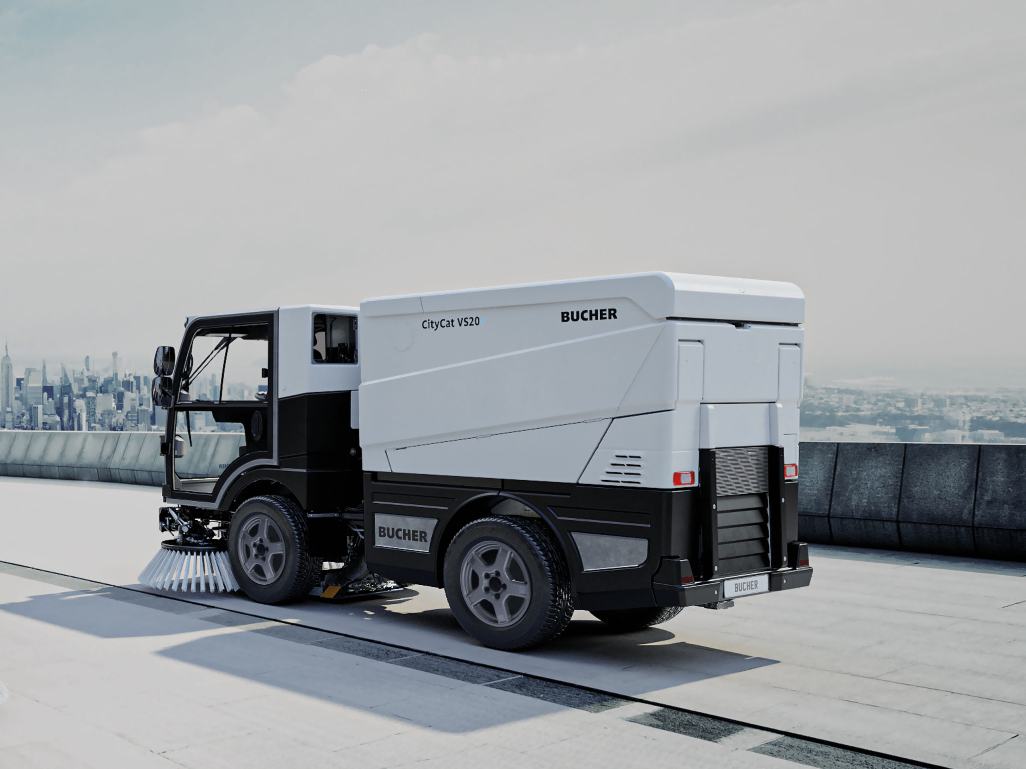 Compact electric sweeper，vehicle，Bucher CityCat V20e，2021 red dot product design award，