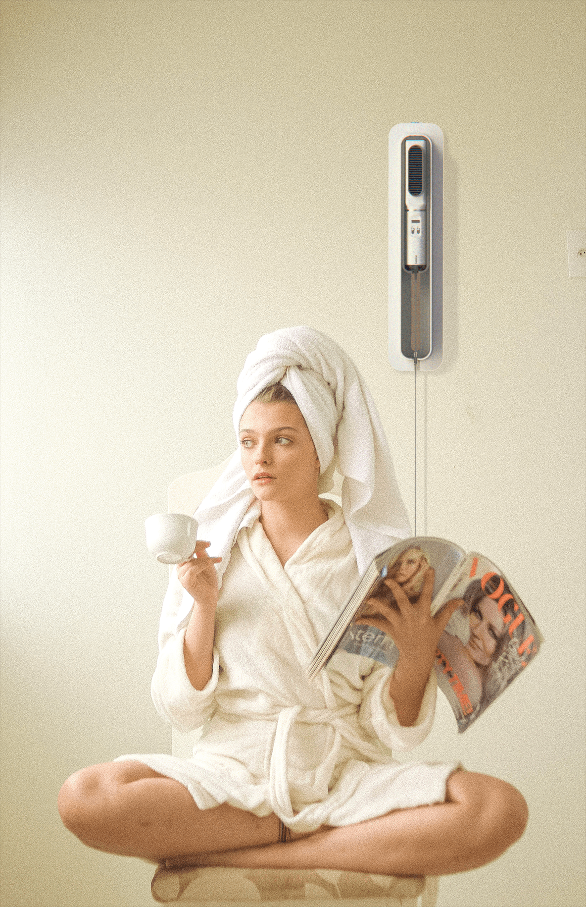 JunSeo Oh，hair drier，white，Wall mounted，