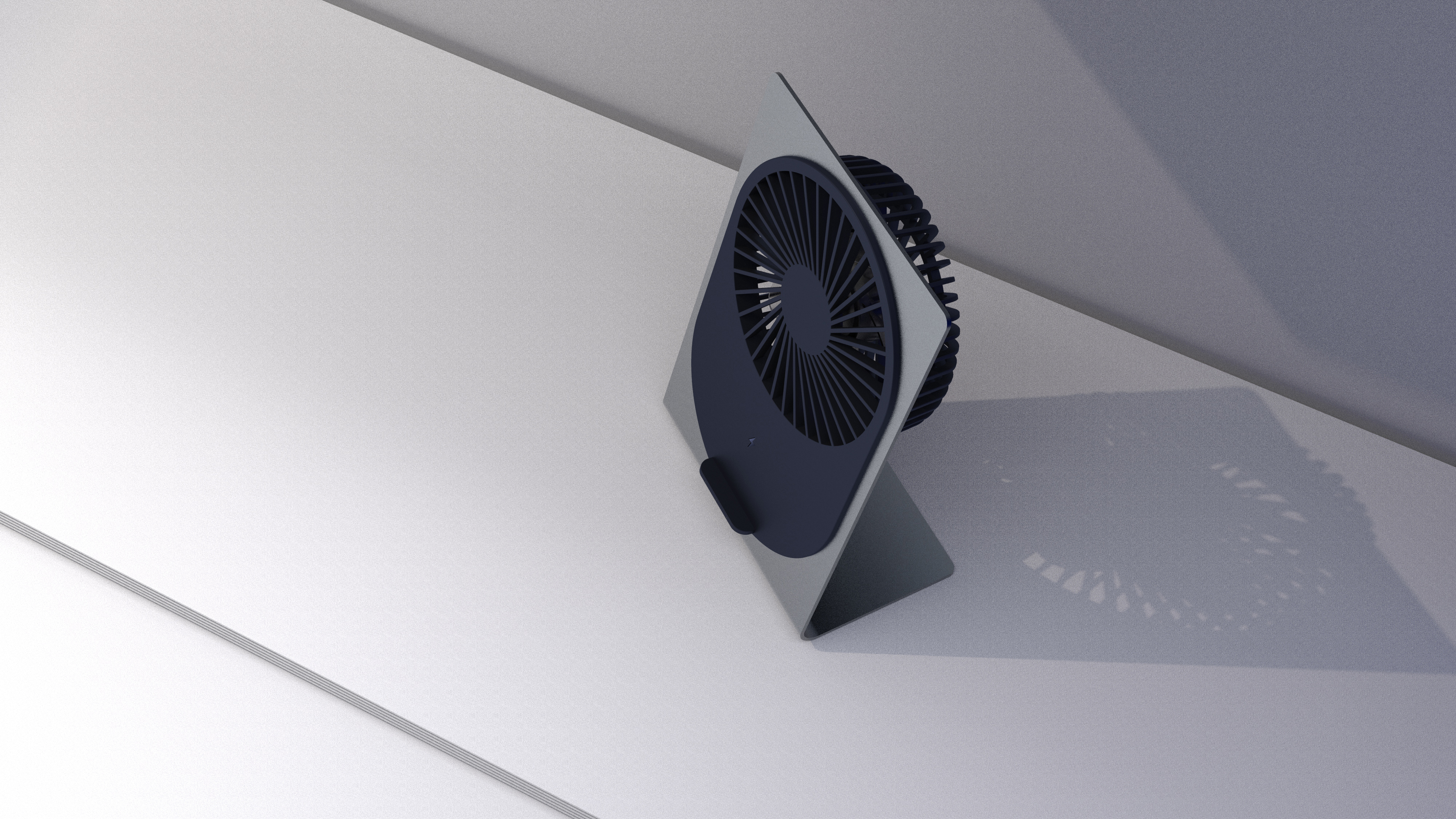 Desktop small fan，Mobile phone bracket，Wireless charging，