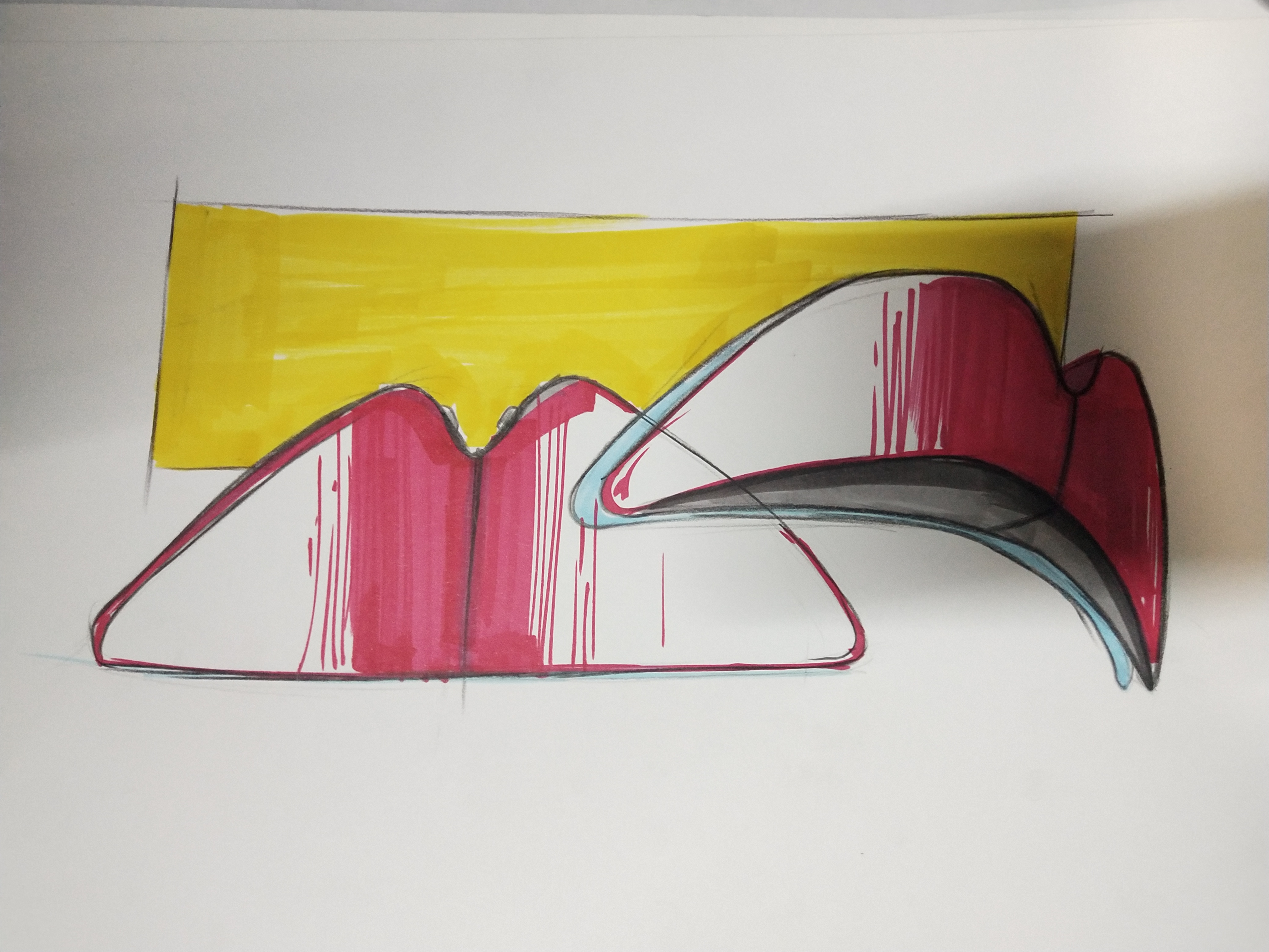 Hand drawn，marker pen，