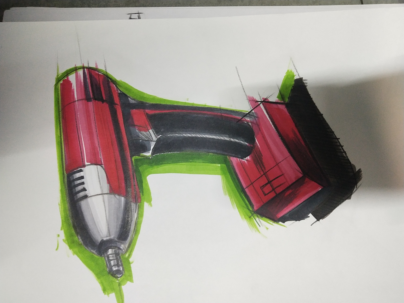 Hand drawn，marker pen，