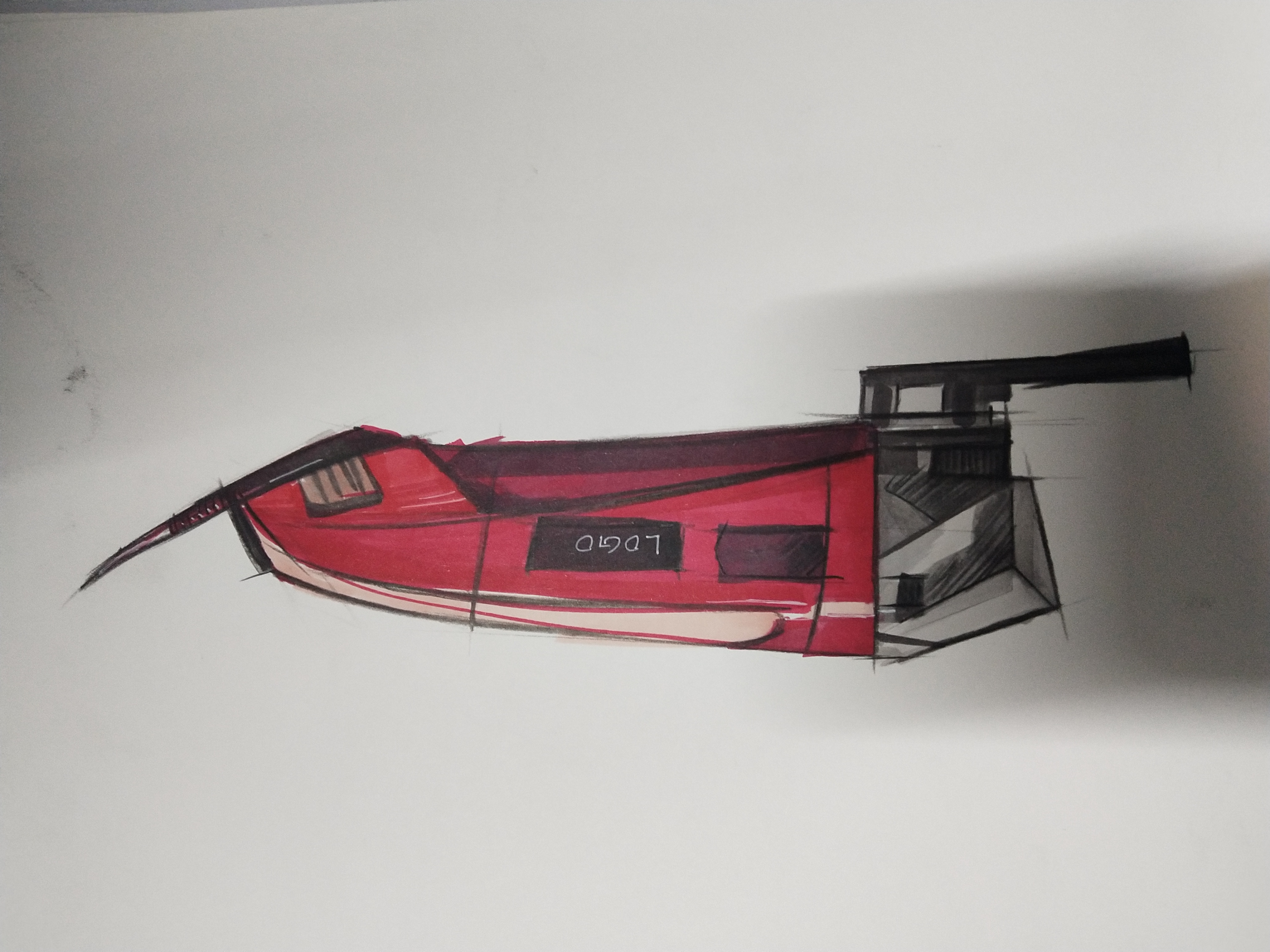 Hand drawn，marker pen，