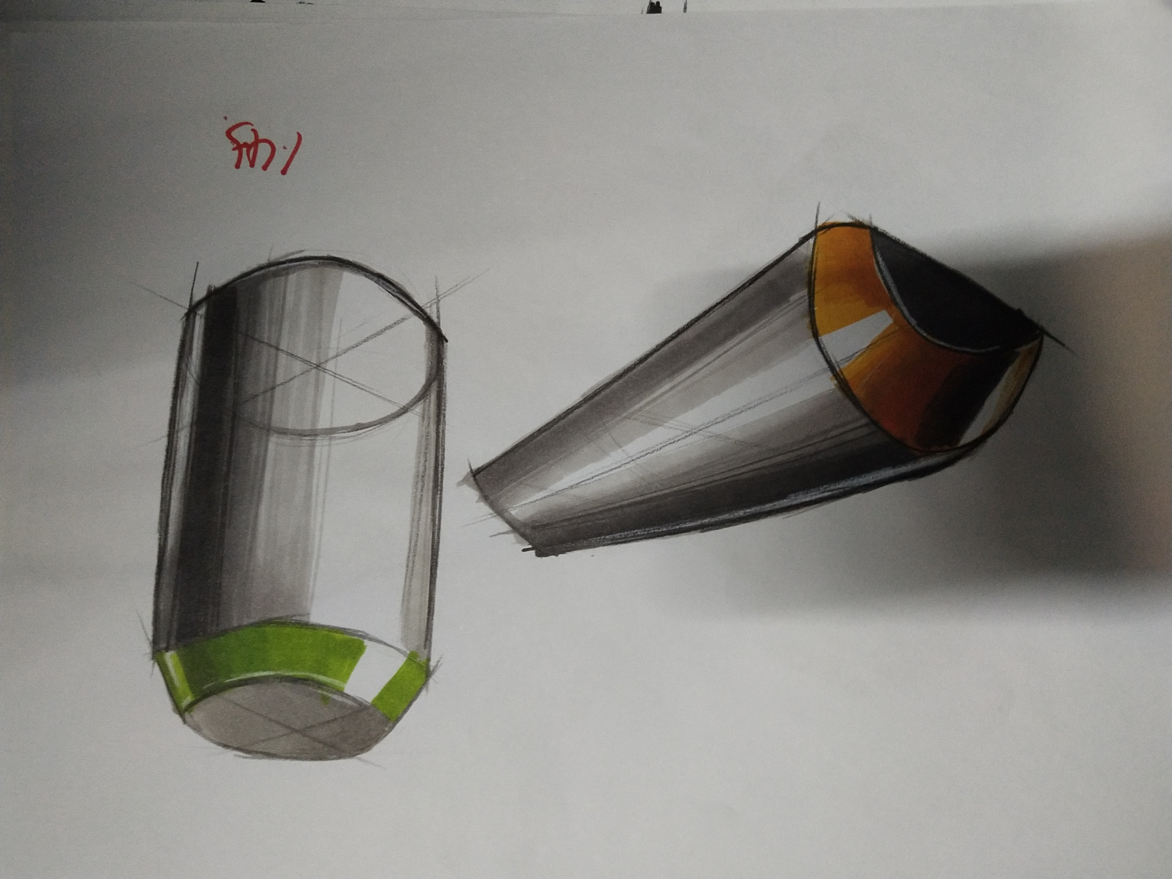 Hand drawn，marker pen，