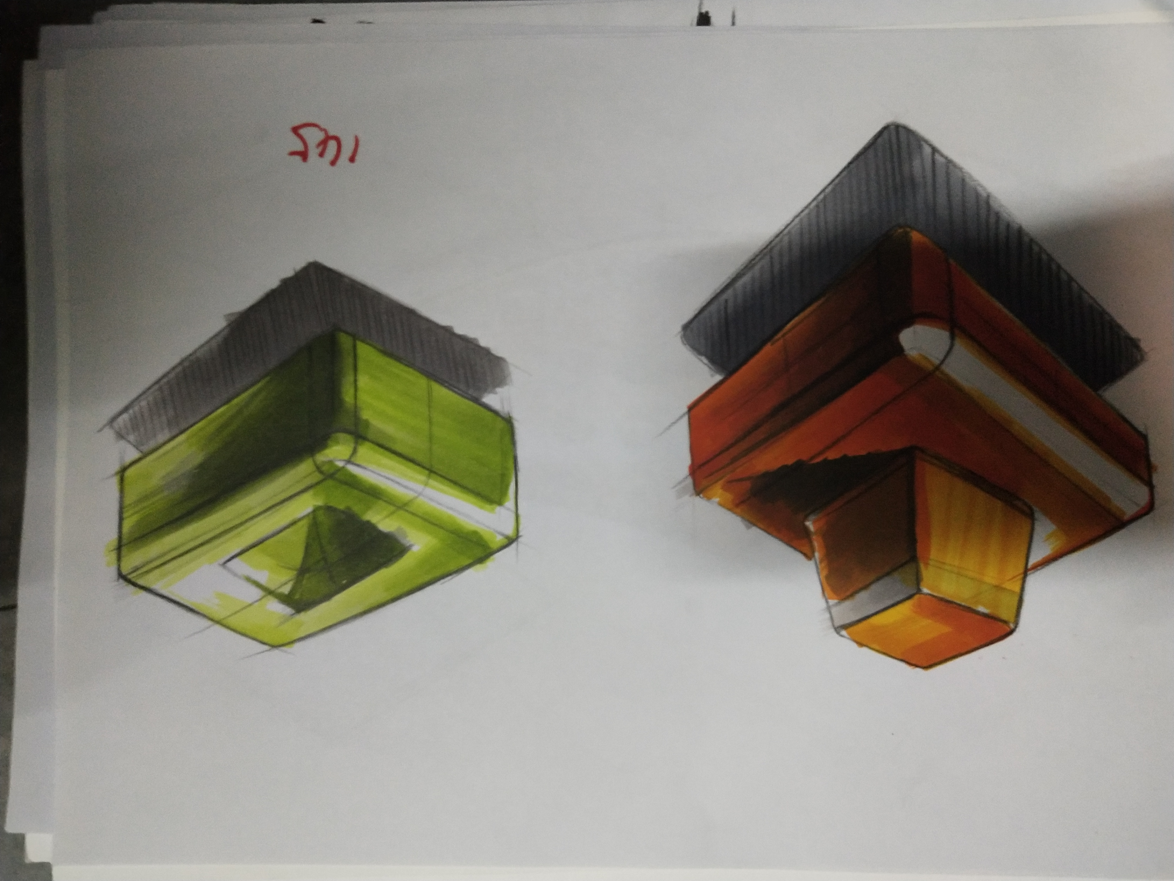 Hand drawn，marker pen，