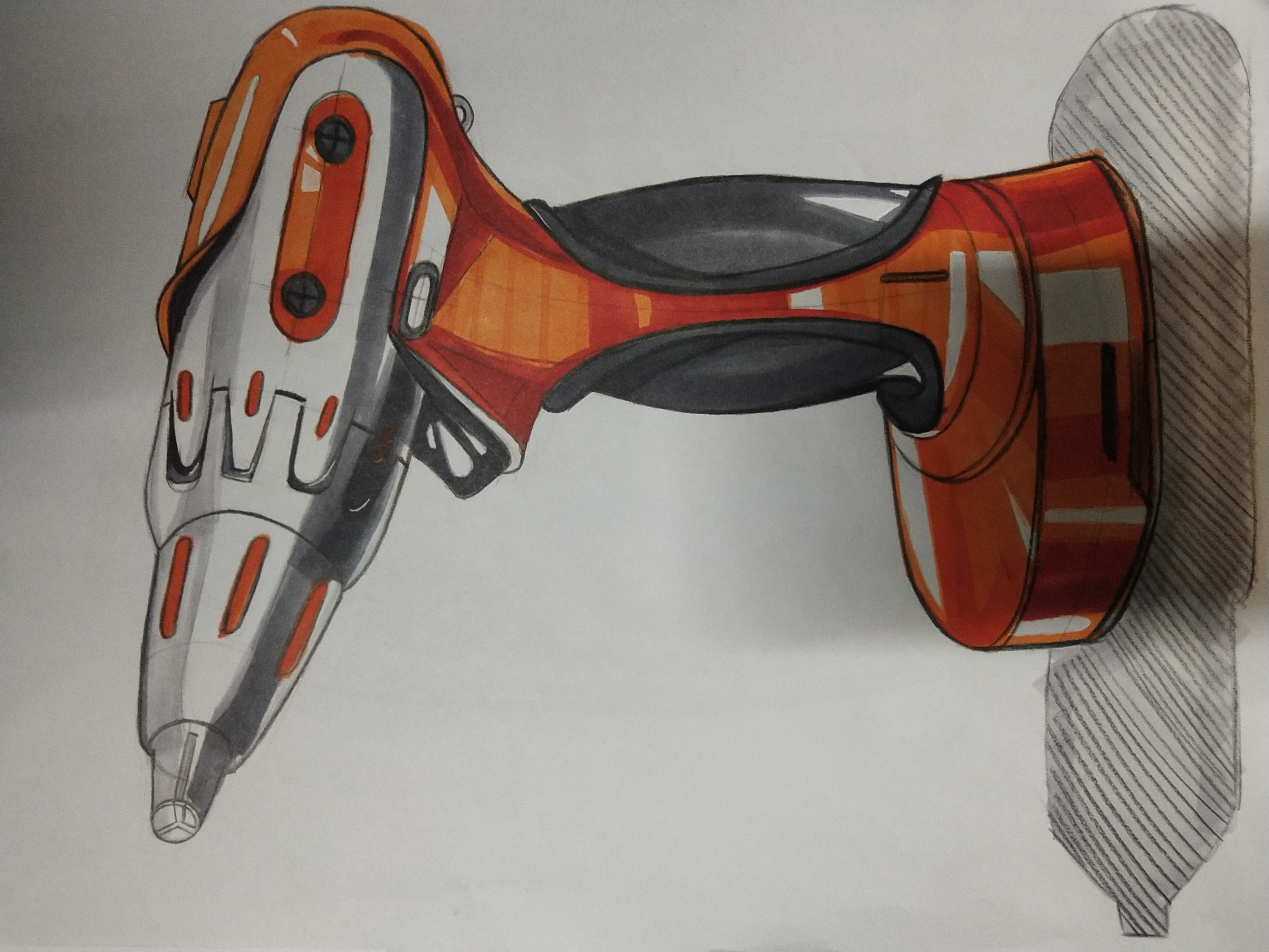 Hand drawn，marker pen，