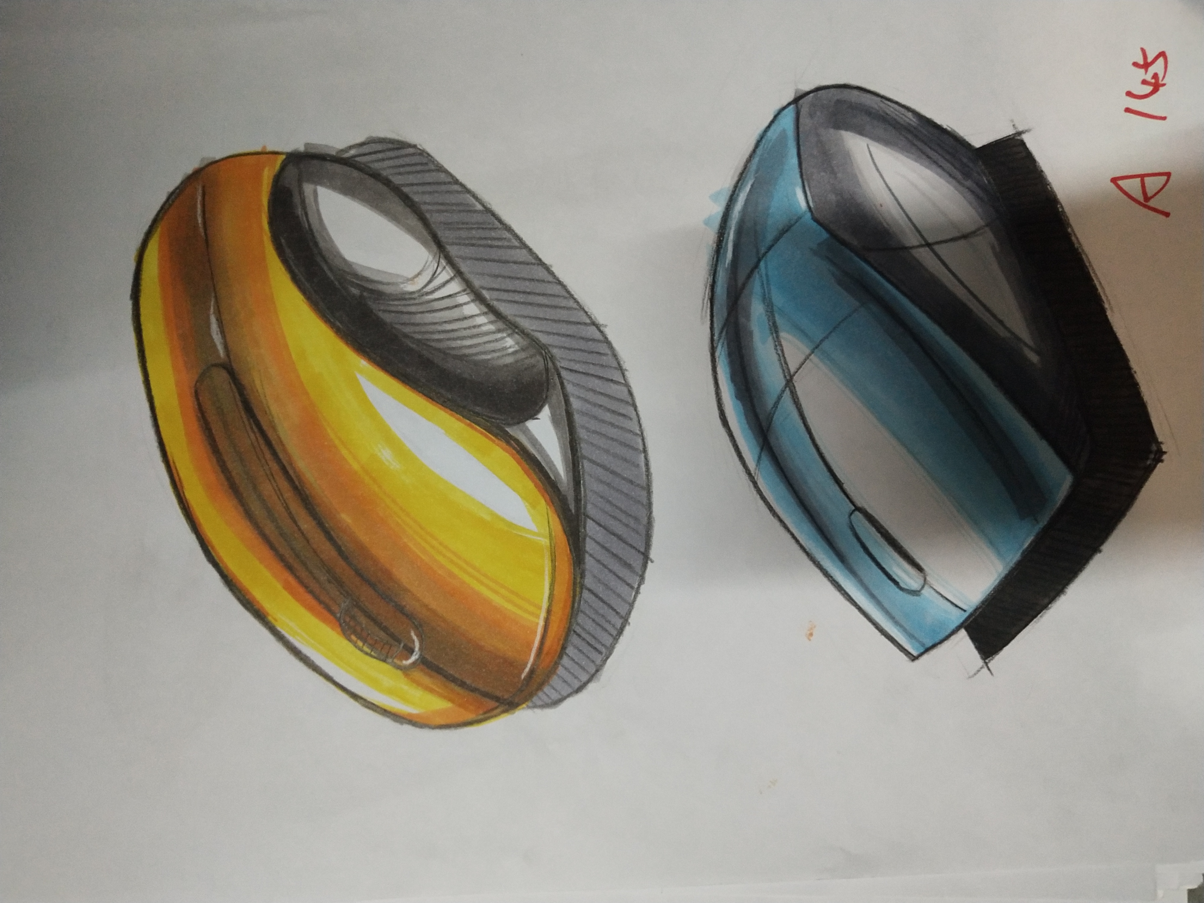 Hand drawn，marker pen，