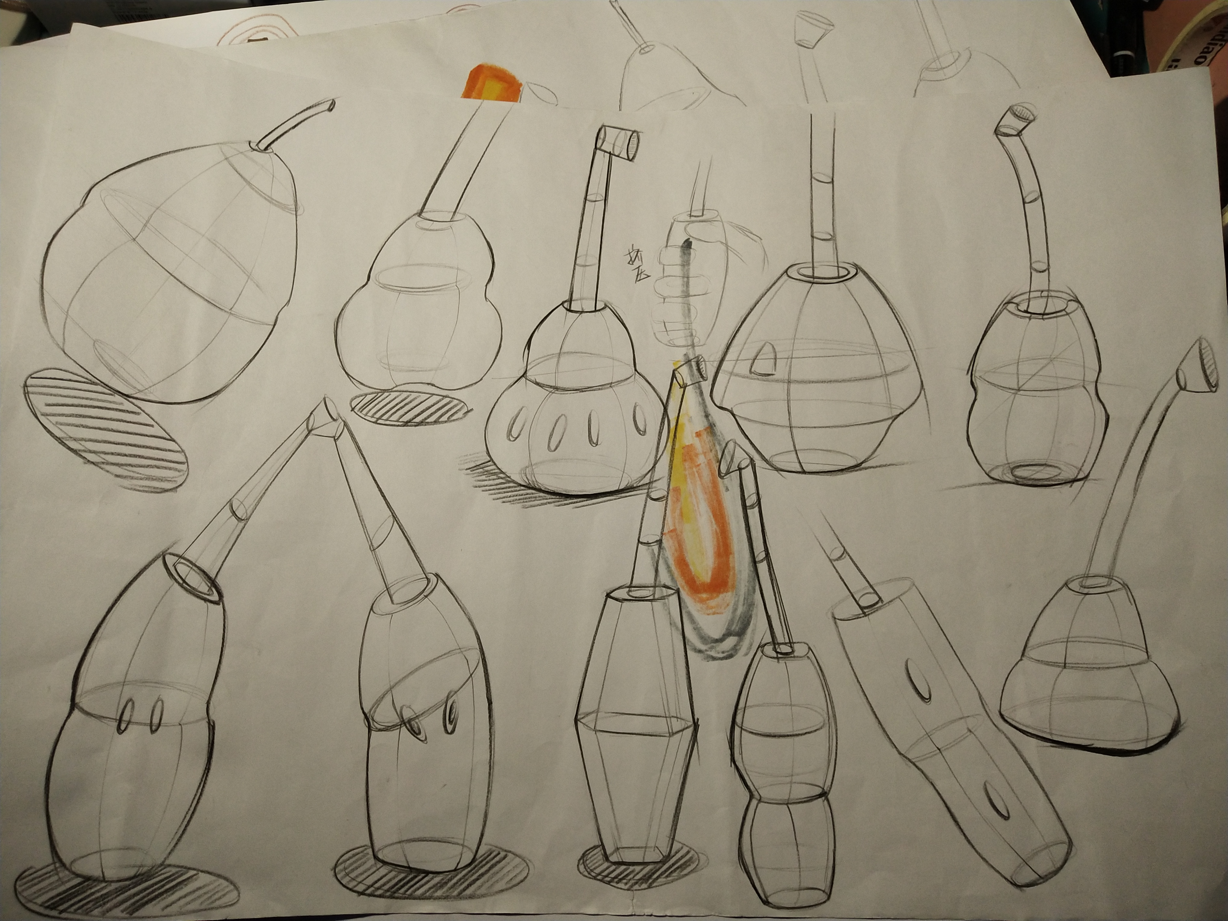 Hand drawn，marker pen，