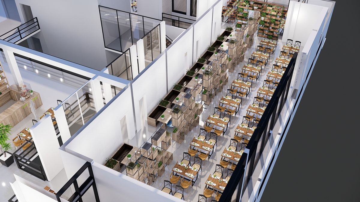 2021 undergraduate graduation design works，Graduation exhibition，School of Design, Hunan University ，Ecological Restaurant，