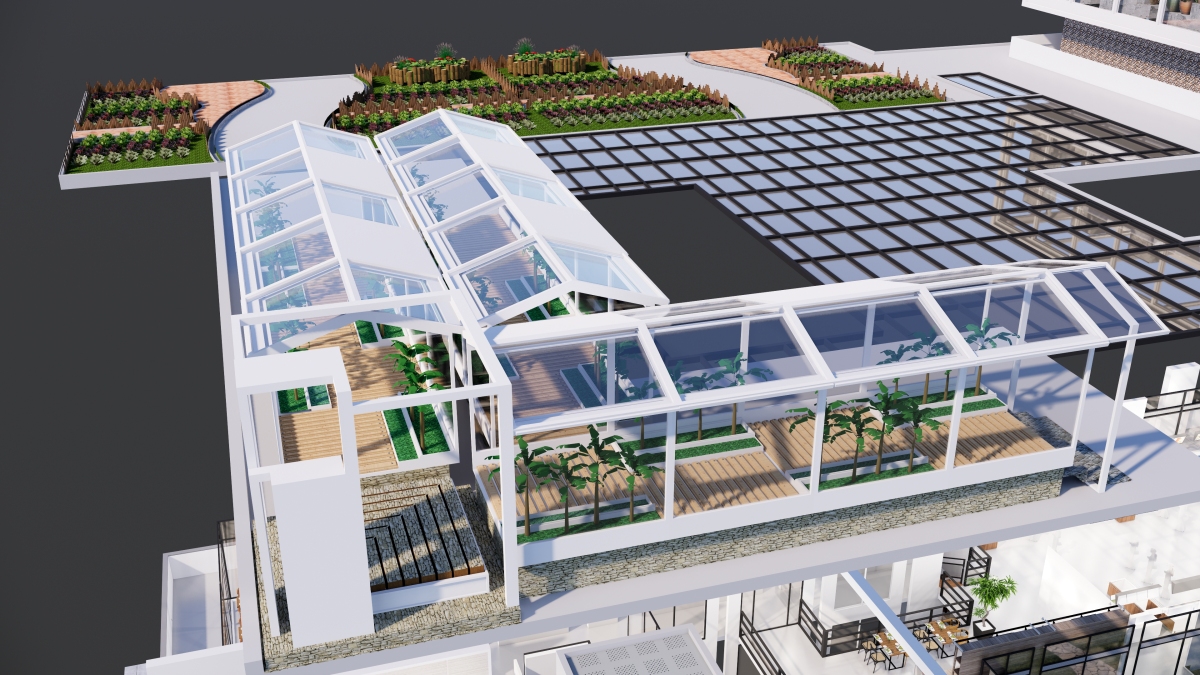 2021 undergraduate graduation design works，Graduation exhibition，School of Design, Hunan University ，Ecological Restaurant，