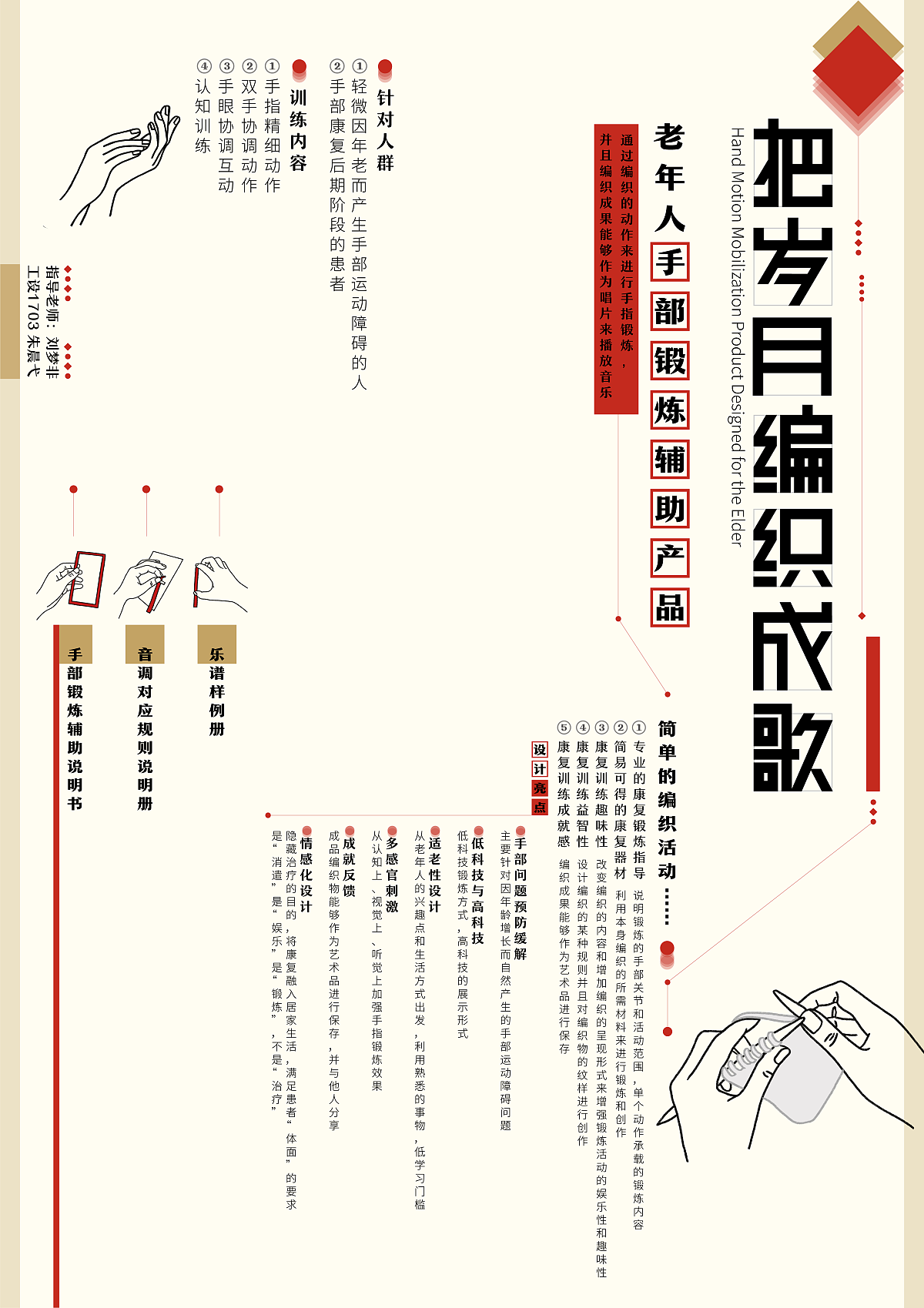 2021届本科毕业设计作品，毕业展，湖南大学设计艺术学院，手部锻炼套件，编织，