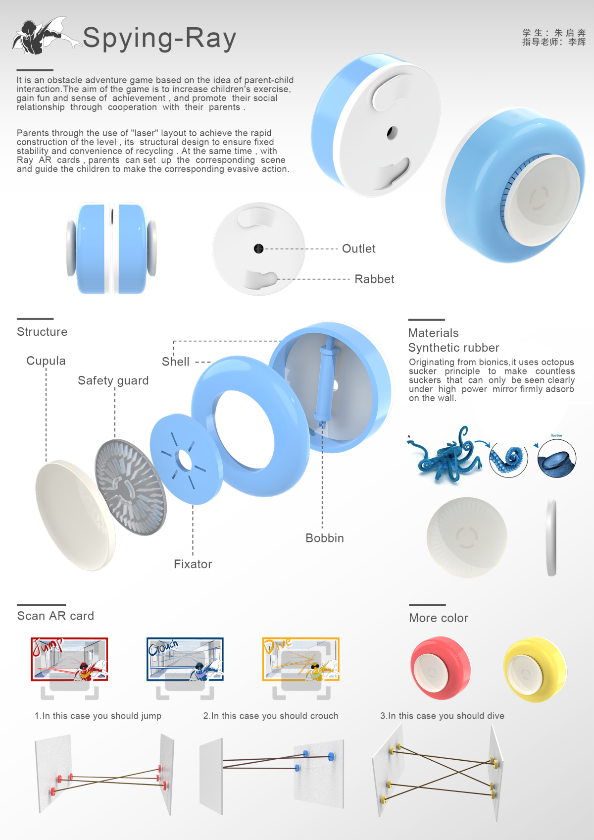 2021 undergraduate graduation design works，Graduation exhibition，School of Design, Hunan University ，Spying-Ray，Toys，