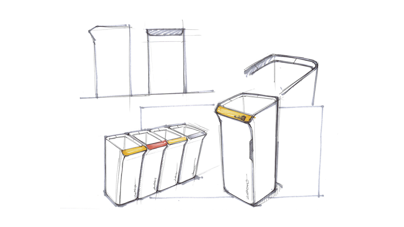 sheet metal，trash can，environment protection，Design Research，