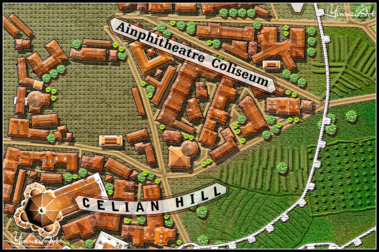 Illustration，Original painting，City illustration，Game original，poster，Map，Jigsaw puzzle，