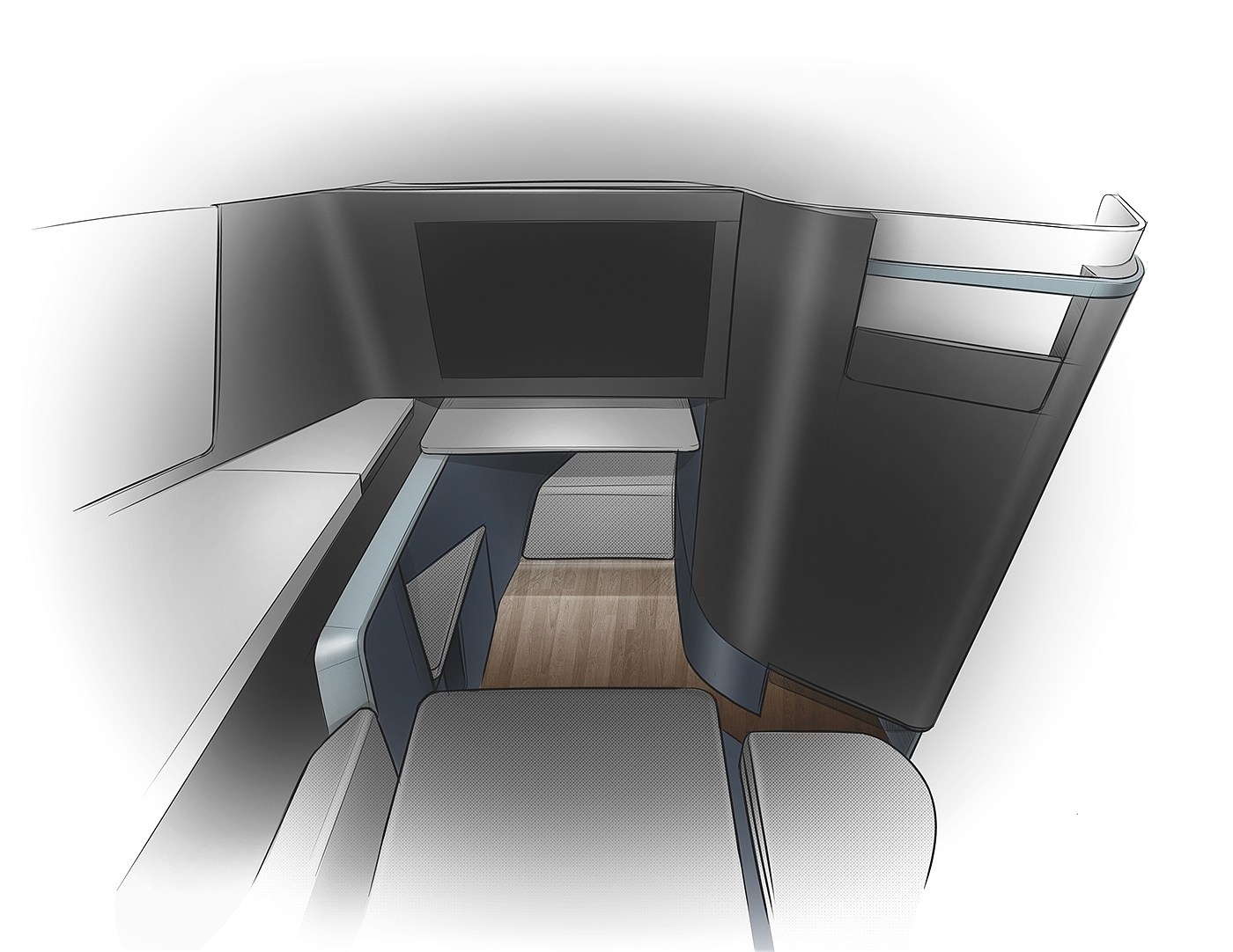 red dot，Panasonic Airlines，Business seat，Aircraft seat，Traffic interior，conceptual design，comfortable，