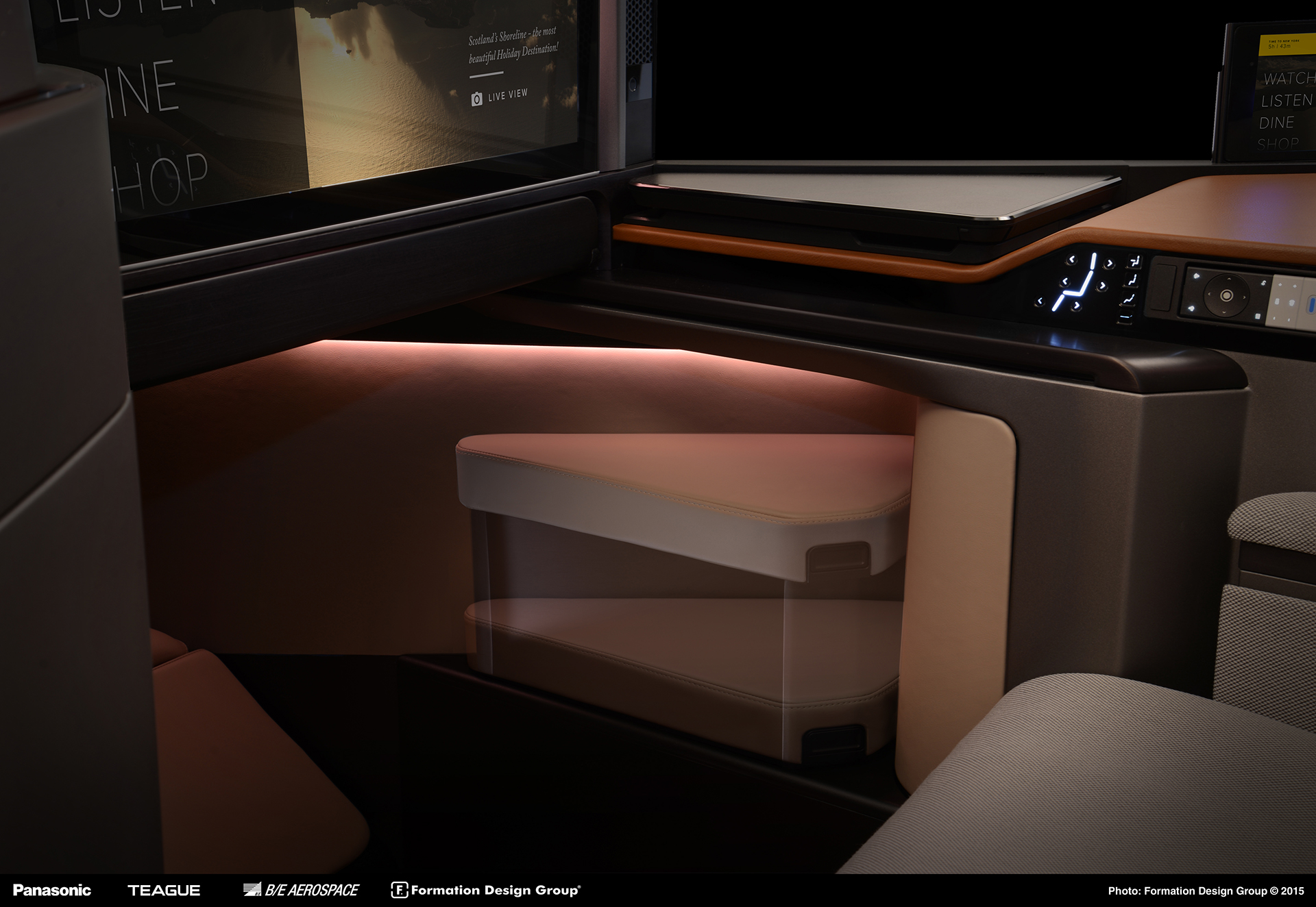 red dot，Panasonic Airlines，Business seat，Aircraft seat，Traffic interior，conceptual design，comfortable，