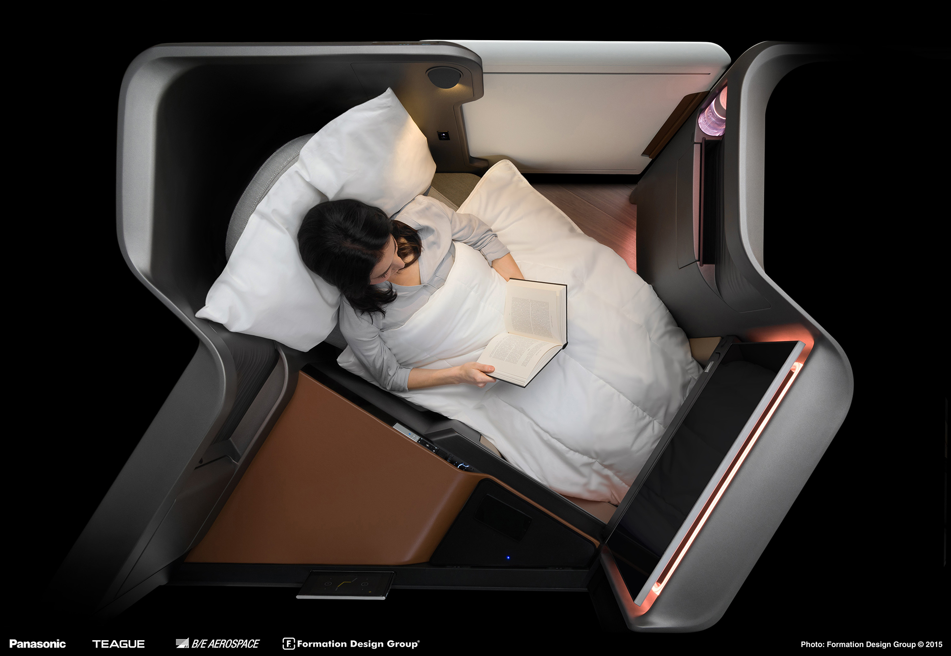 red dot，Panasonic Airlines，Business seat，Aircraft seat，Traffic interior，conceptual design，comfortable，