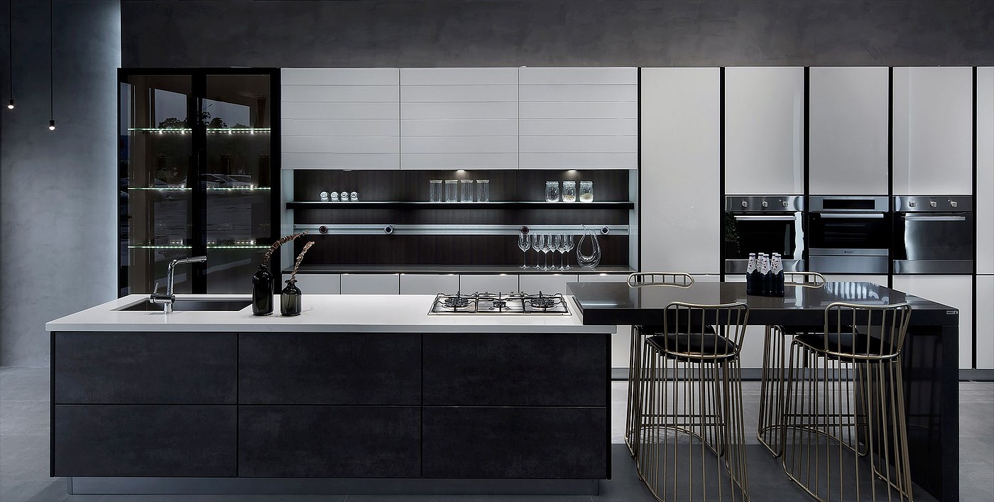 Interior decoration，Contrast color，black and white，2021 red dot product design award，
