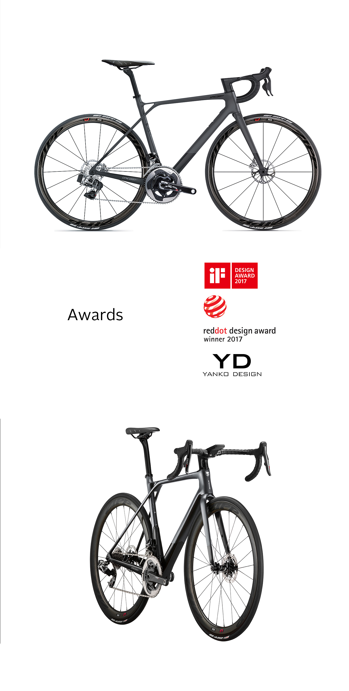 Shockproof Technology，Intelligent road bicycle，2017if，2017 red dot award，