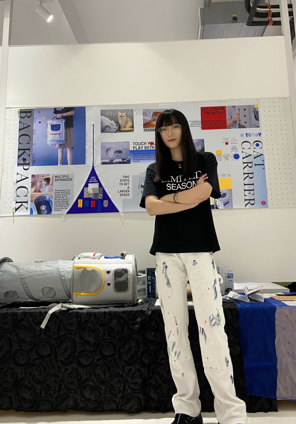 2021 undergraduate graduation design works，Graduation exhibition，School of Design, Hunan University ，Cat Backpack，Travel，