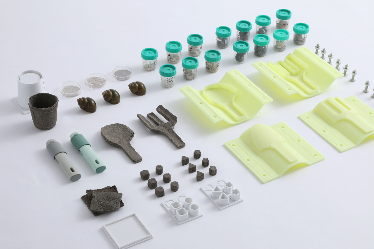 2021 undergraduate graduation design works，Graduation exhibition，School of Design, Hunan University ，Bone charcoal material，Secondary processing，