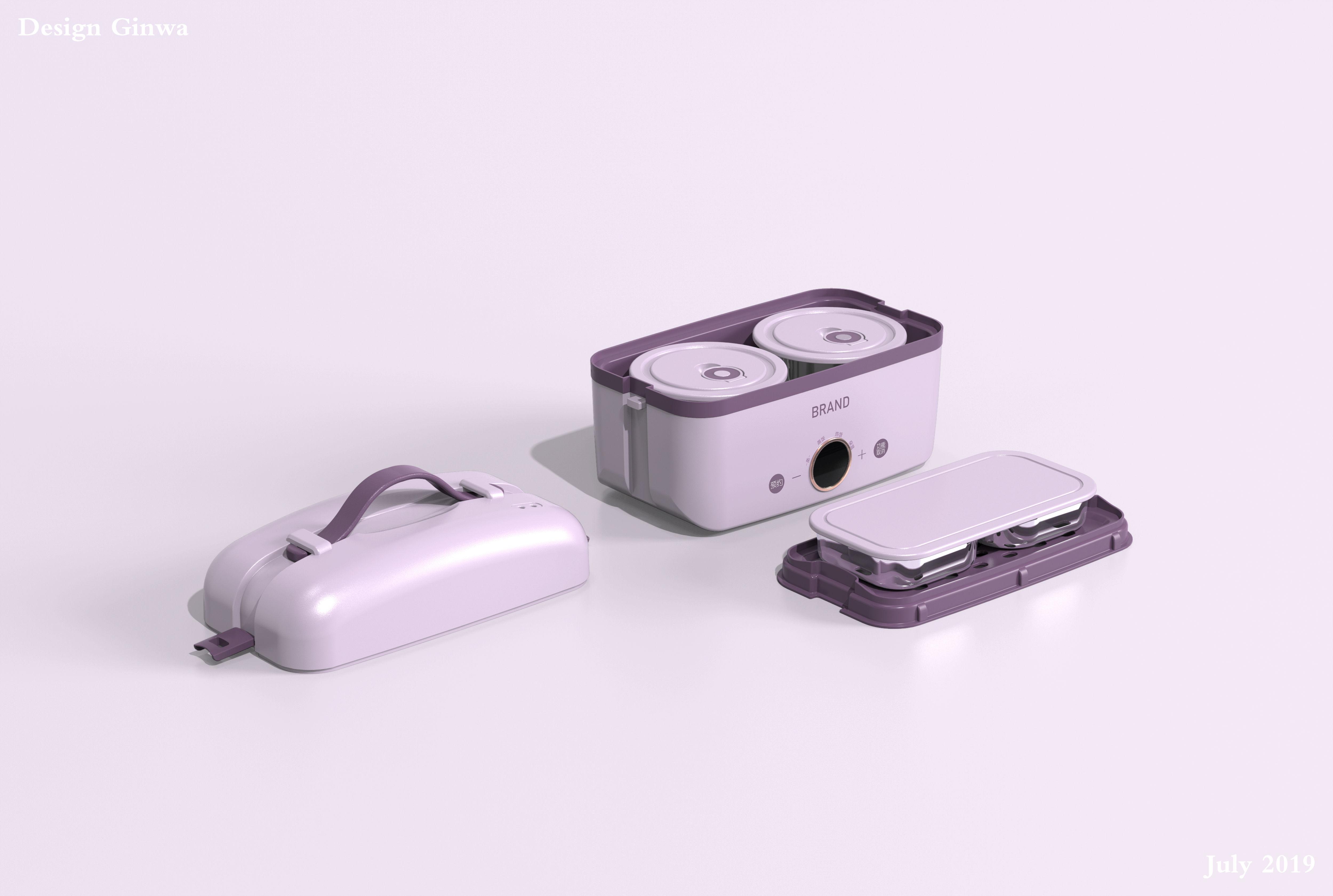 Lunch box，Rice cooker，Electronics，square，concise，outdoors，color，Portable，