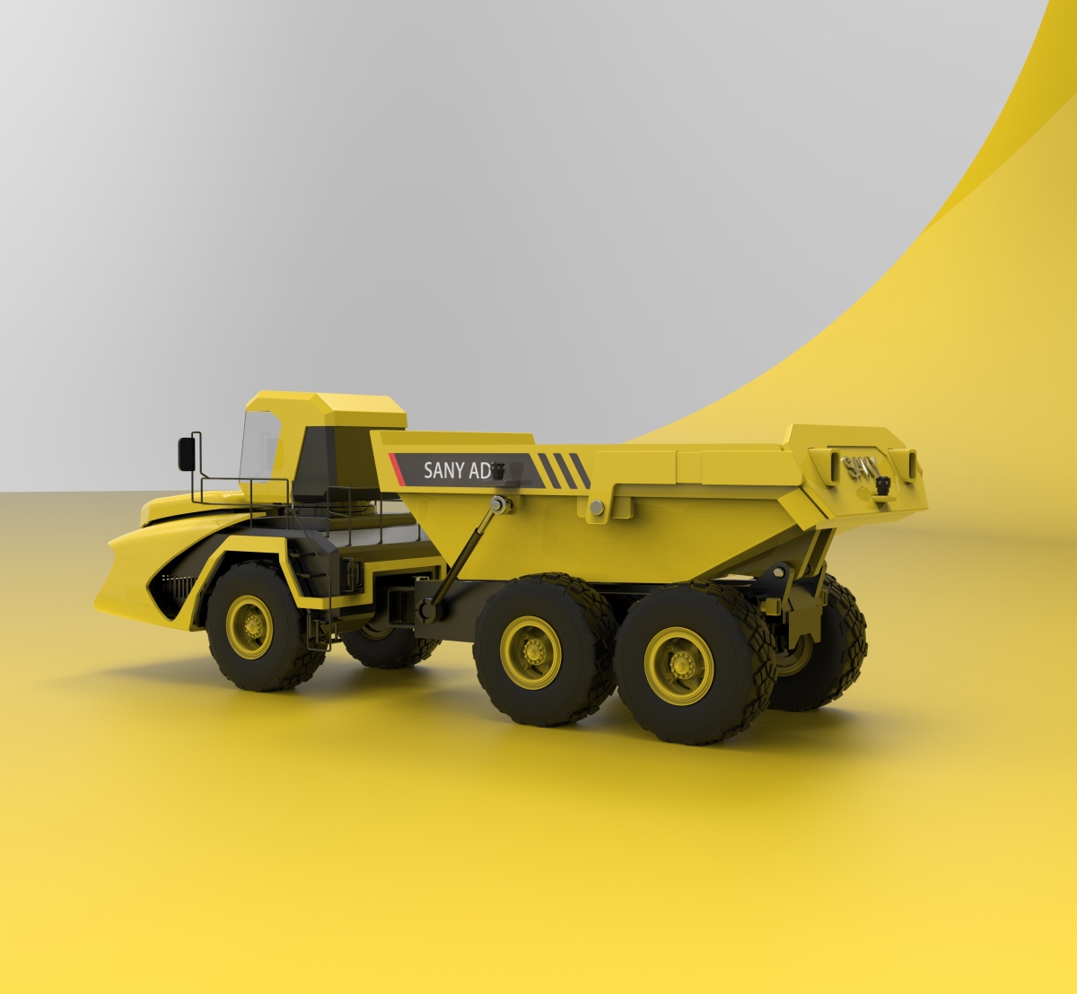 2021届本科毕业设计作品,毕业展,湖南大学设计艺术学院,重装铰接矿车